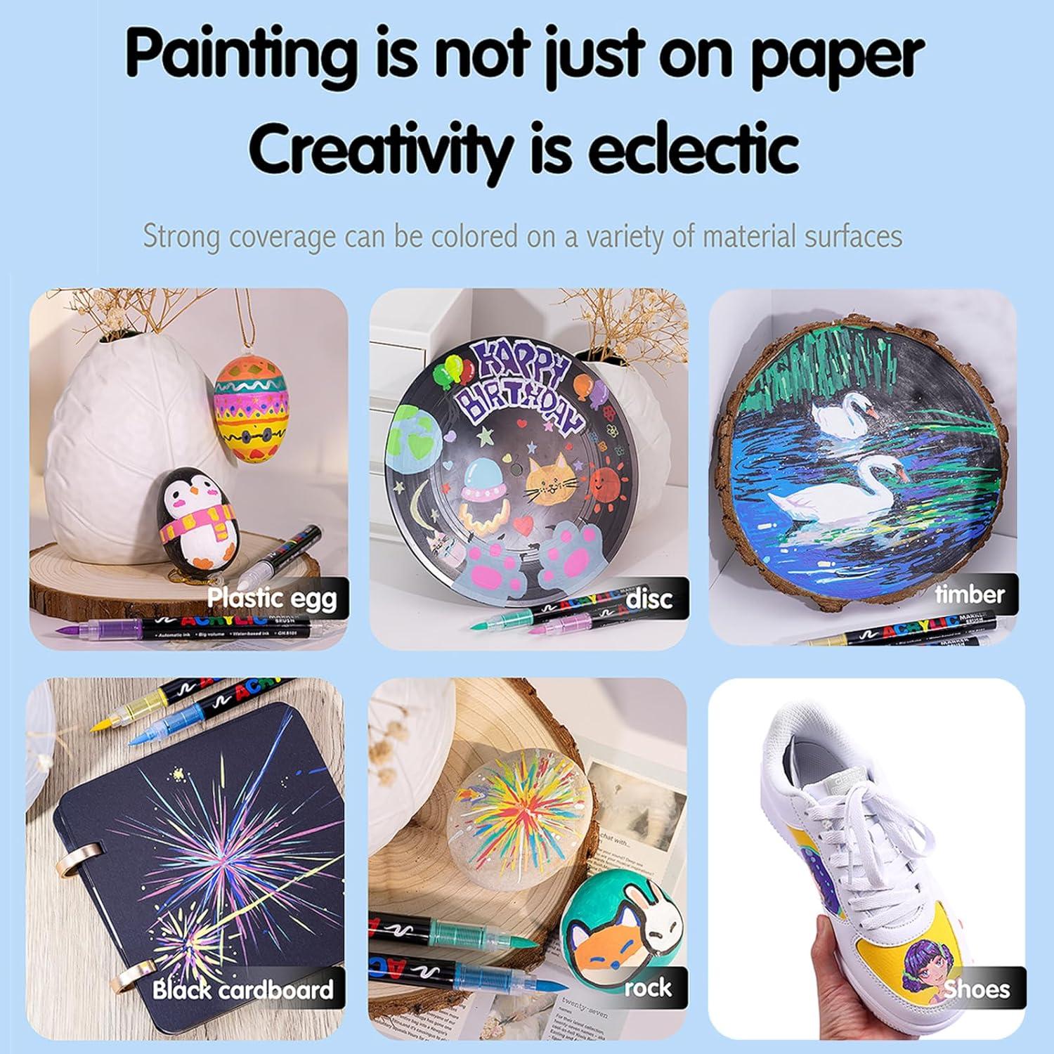 Set de 12 Marcadores Acrílicos KsopiaVobs Multicolor