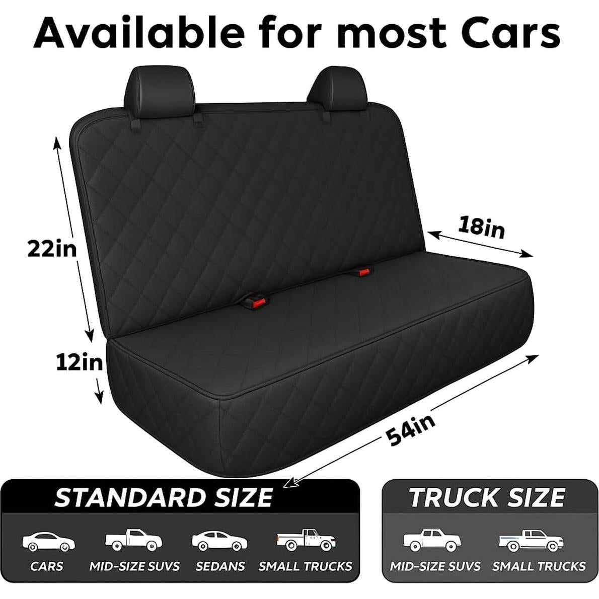 Funda de Asiento de Coche Fidozen SC4V1 Impermeable para Perros