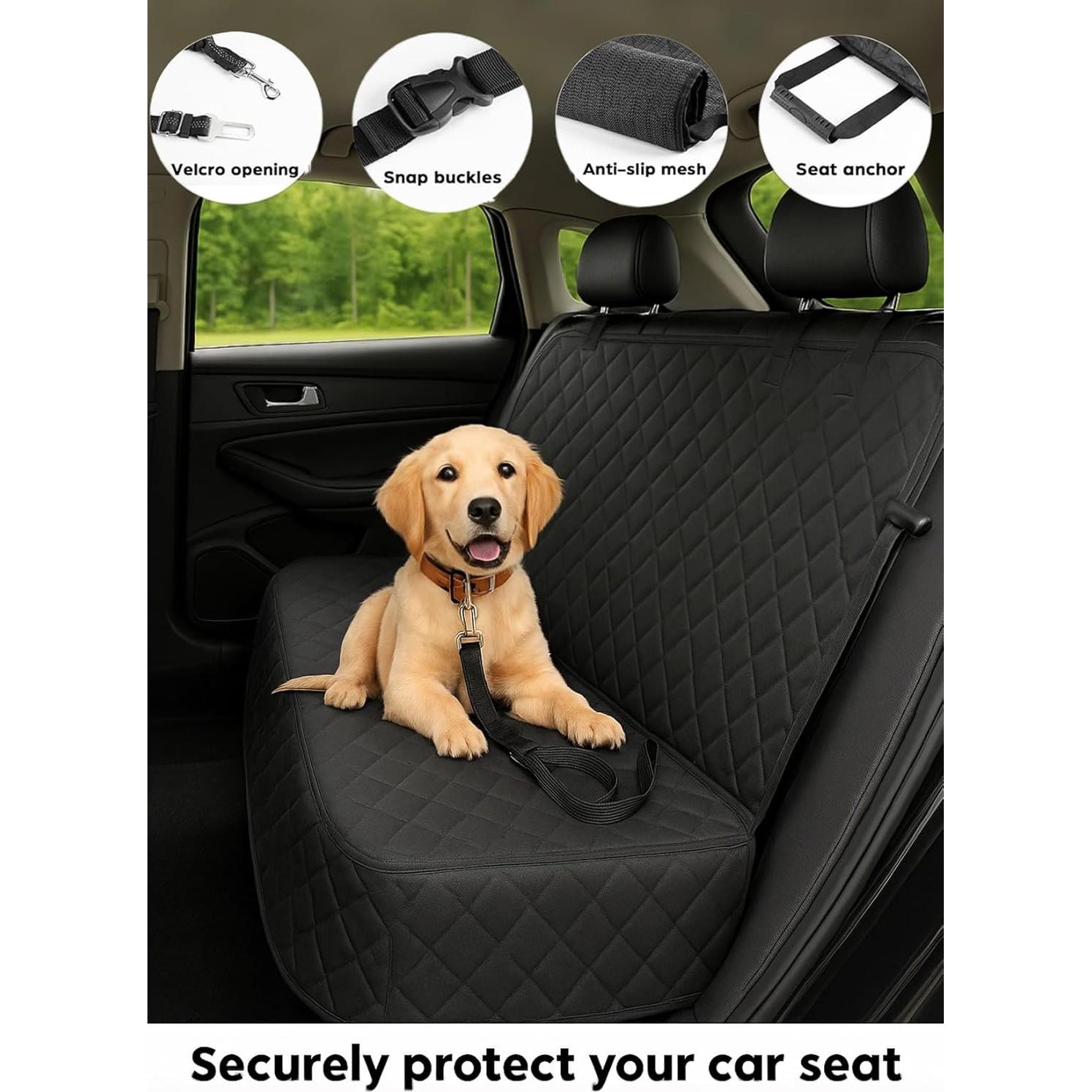 Funda de Asiento de Coche Fidozen SC4V1 Impermeable para Perros