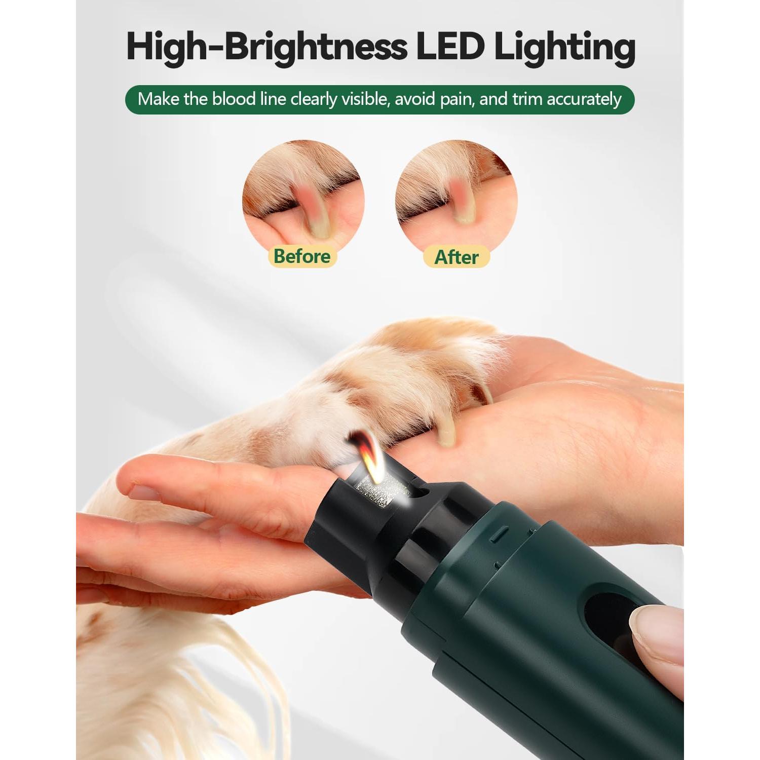 Amoladora de Uñas Eléctrica Weini F12 Verde 5 Velocidades