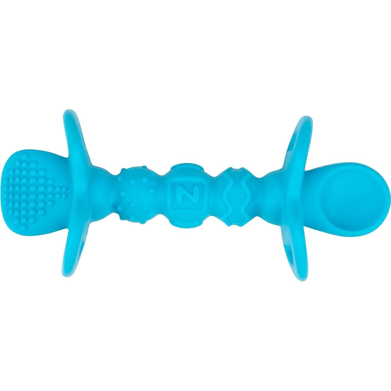 Cucharas de silicona Nuby Dipeez 2 en 1 Azul Verde 2pk