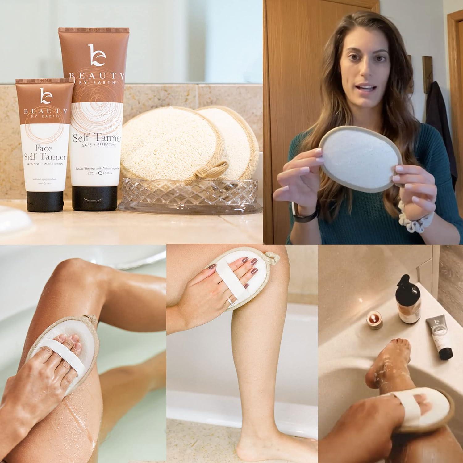 Esponja de Lufa Exfoliante Natural Beauty by Earth - 2 Unidades