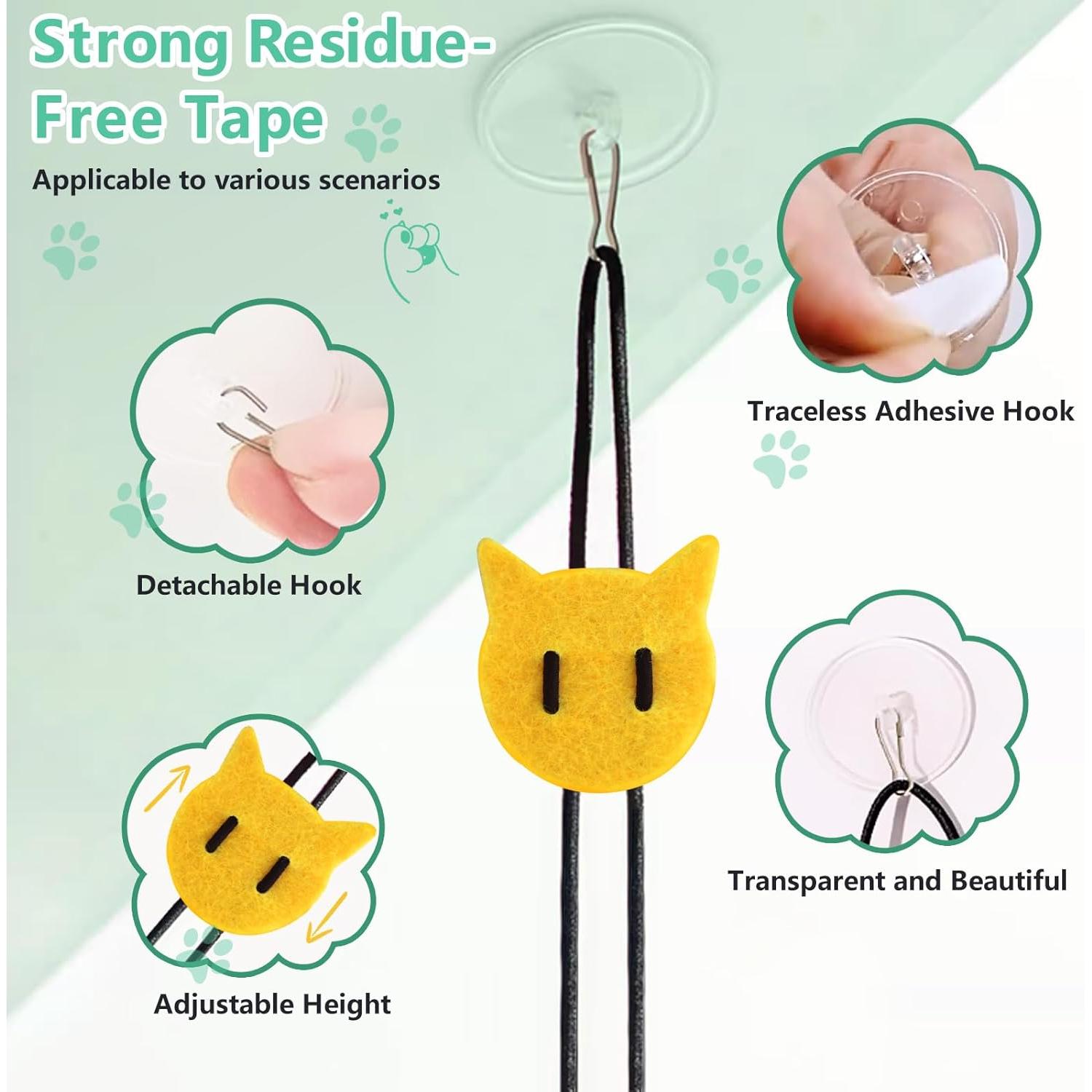 Juguetes para Gatos FYNIGO 2 Paquete Ratón Colgante Interactivo