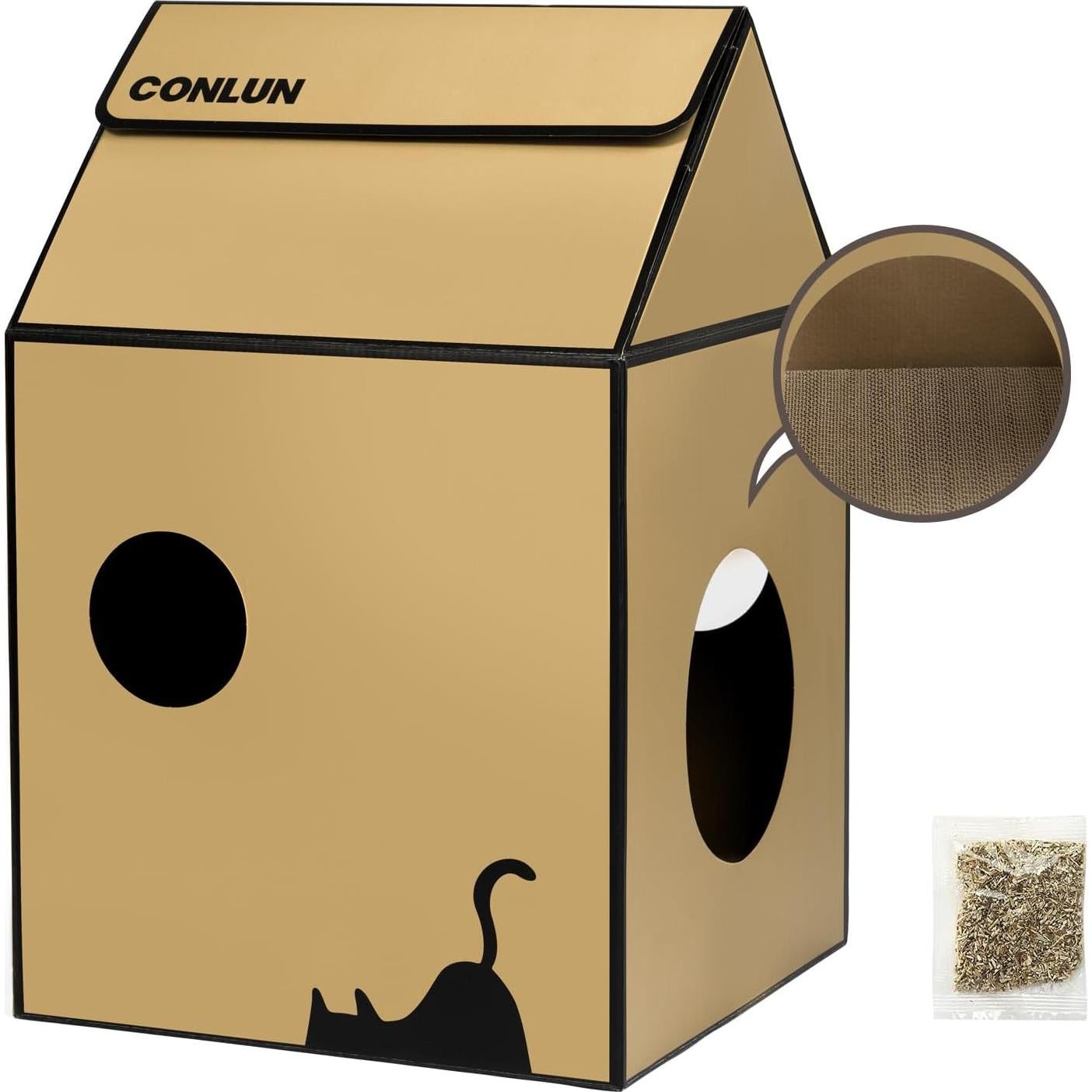 Casa Rascadora para Gatos Conlun Mediana 33x32x51cm