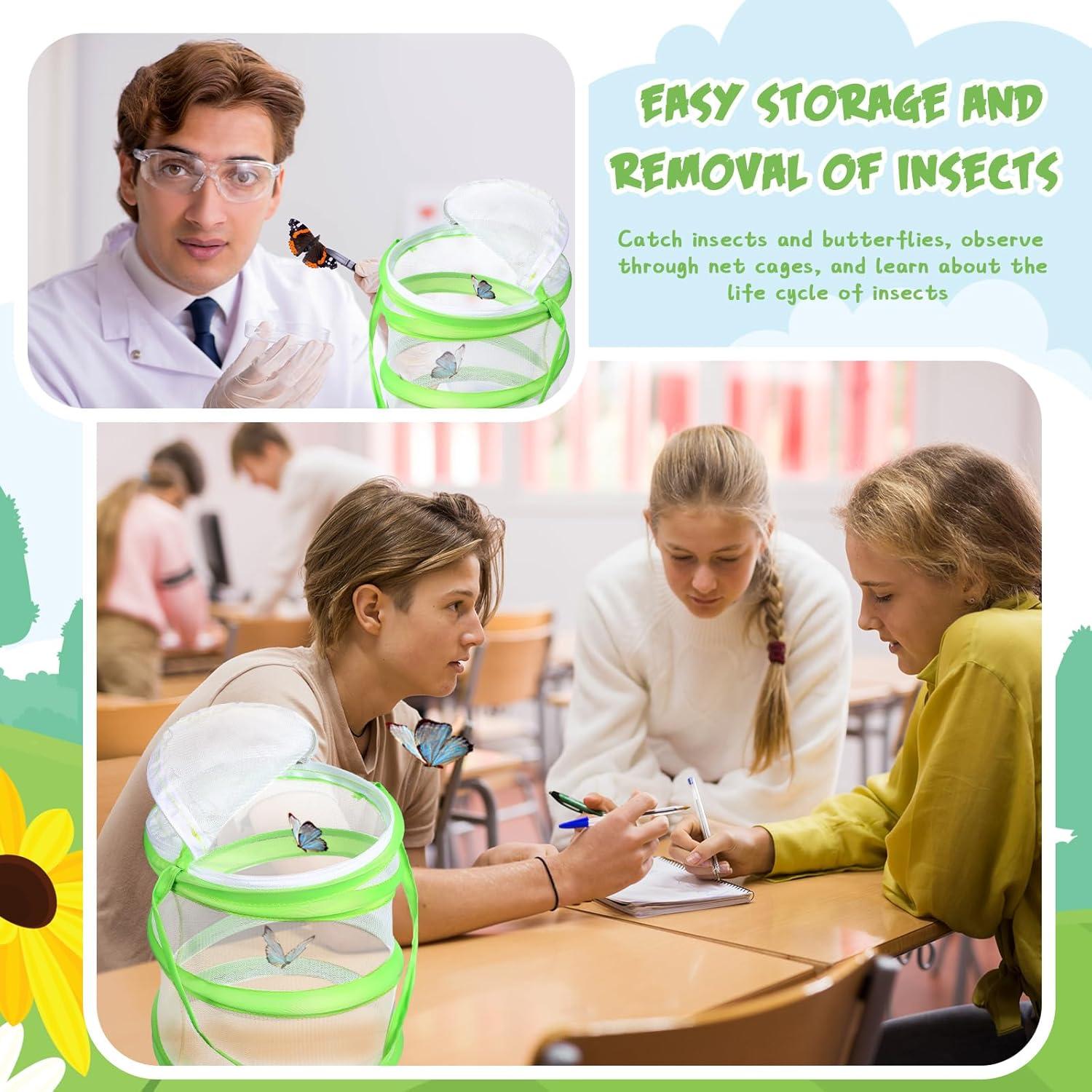 Jaula para Mariposas Sherr 4 Piezas Malla 14x18 cm