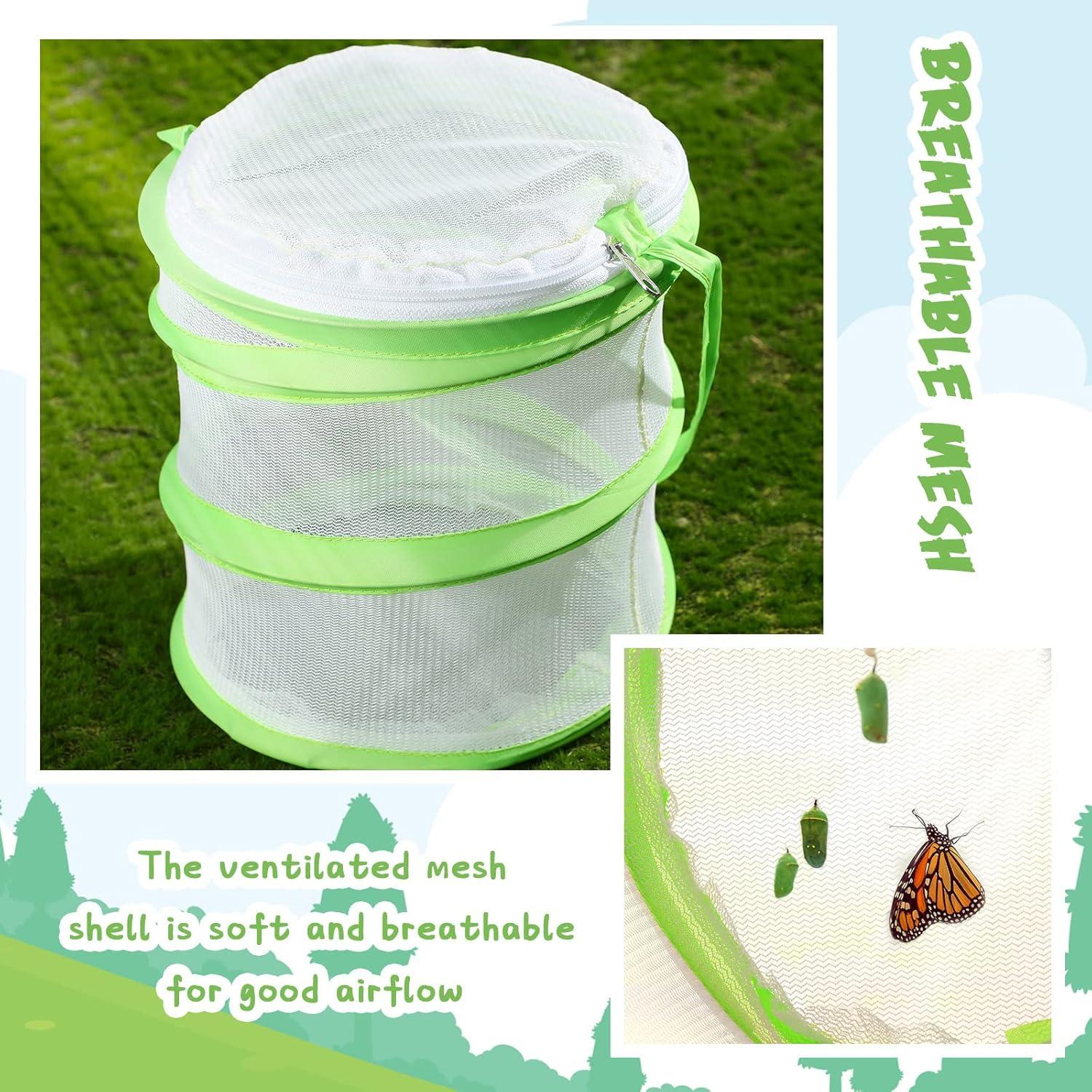 Jaula para Mariposas Sherr 4 Piezas Malla 14x18 cm