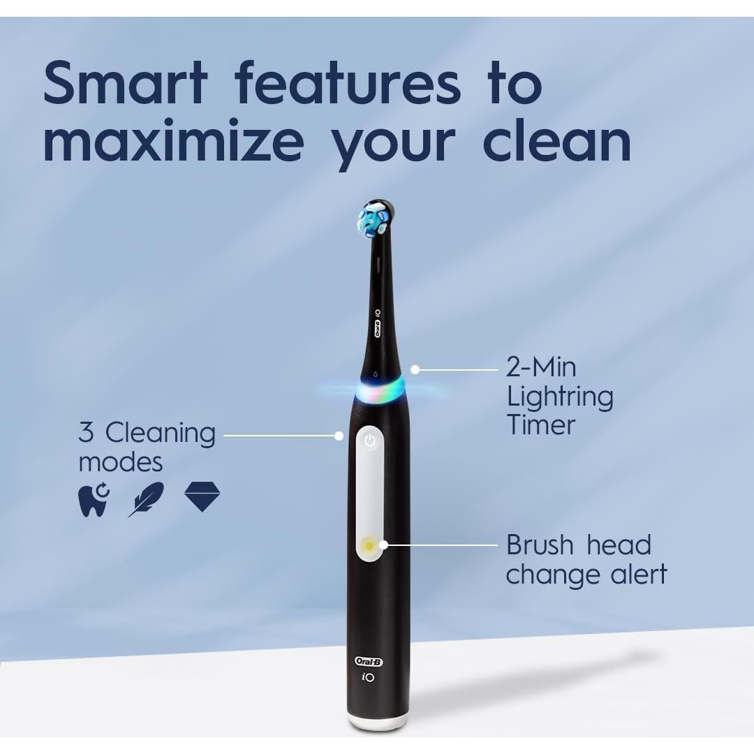 Cepillo de dientes eléctrico Oral-B iO Deep Clean negro, 2 cabezales