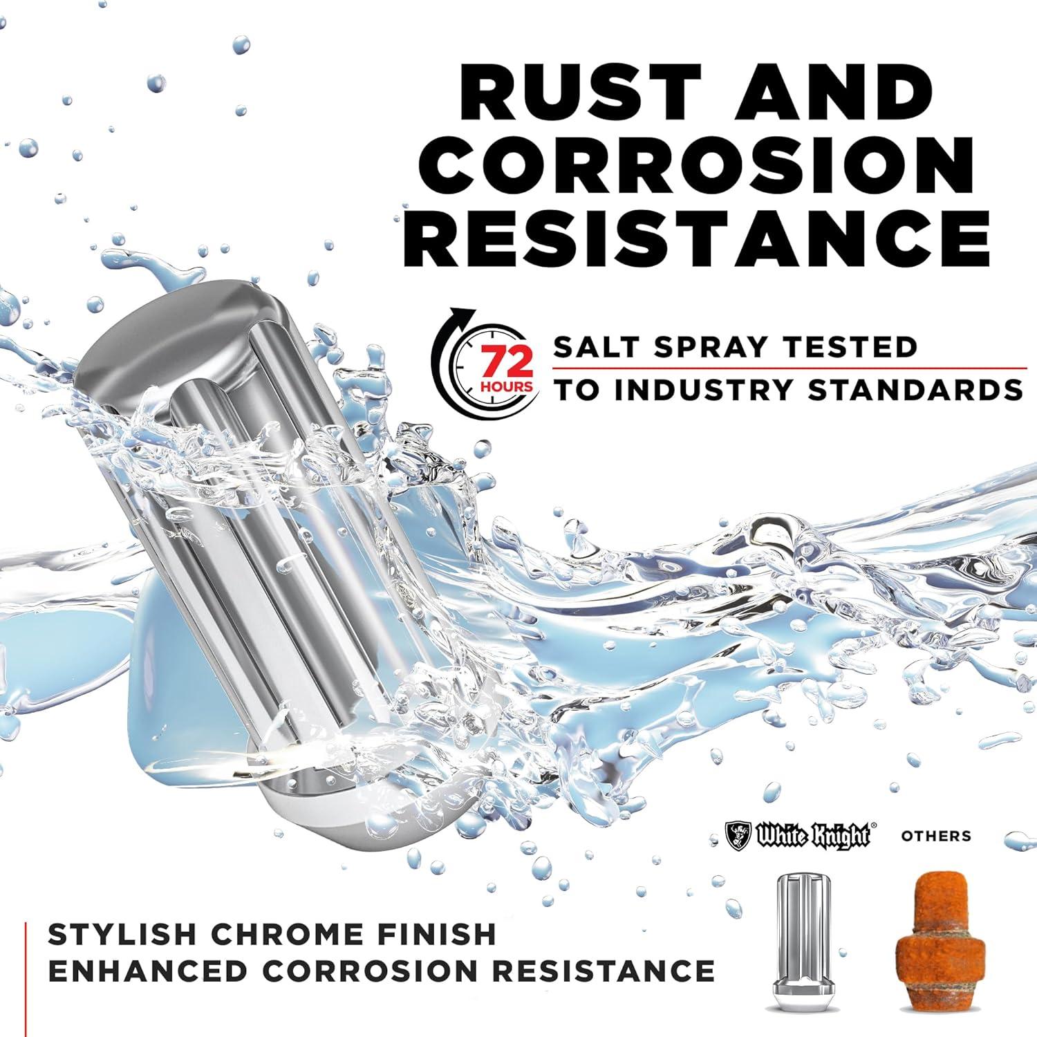 Tuerca de Llantas White Knight M14x1.5 Cromo 7 Puntas - 4 Pzas