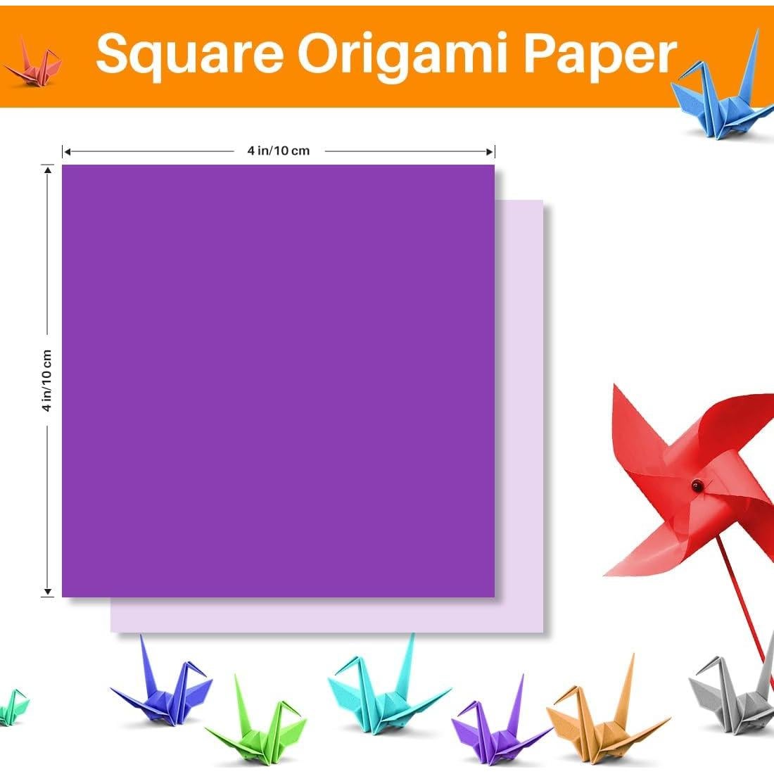 Papel de Origami Opret 100 Hojas 10x10cm 50 Colores Vivos