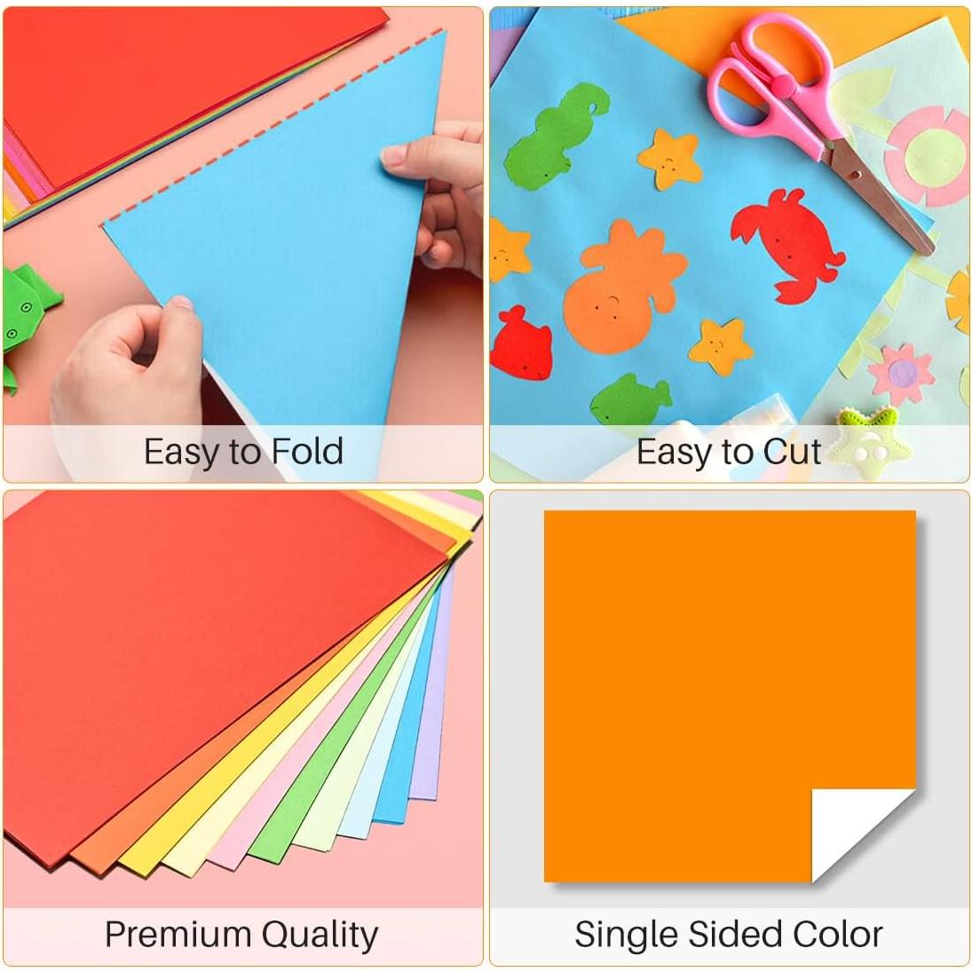 Papel de Origami Opret 100 Hojas 10x10cm 50 Colores Vivos