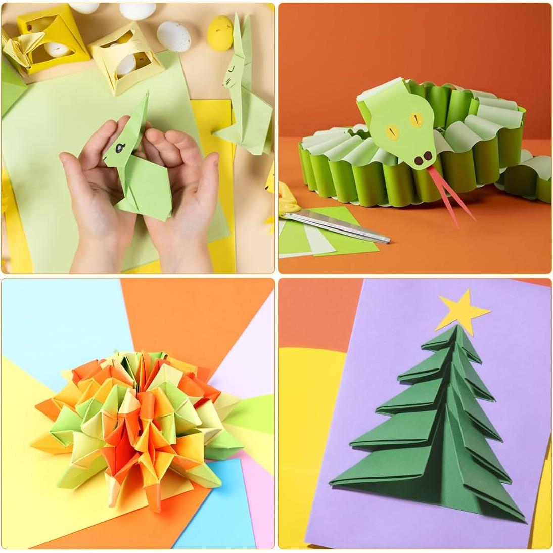 Papel de Origami Opret 100 Hojas 10x10cm 50 Colores Vivos