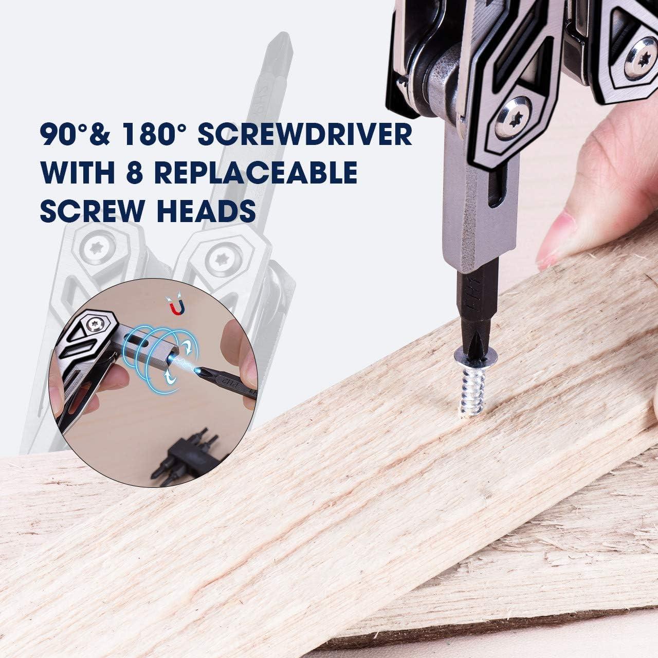 BIBURY Alicates Multiherramienta 21 en 1 Acero Inoxidable