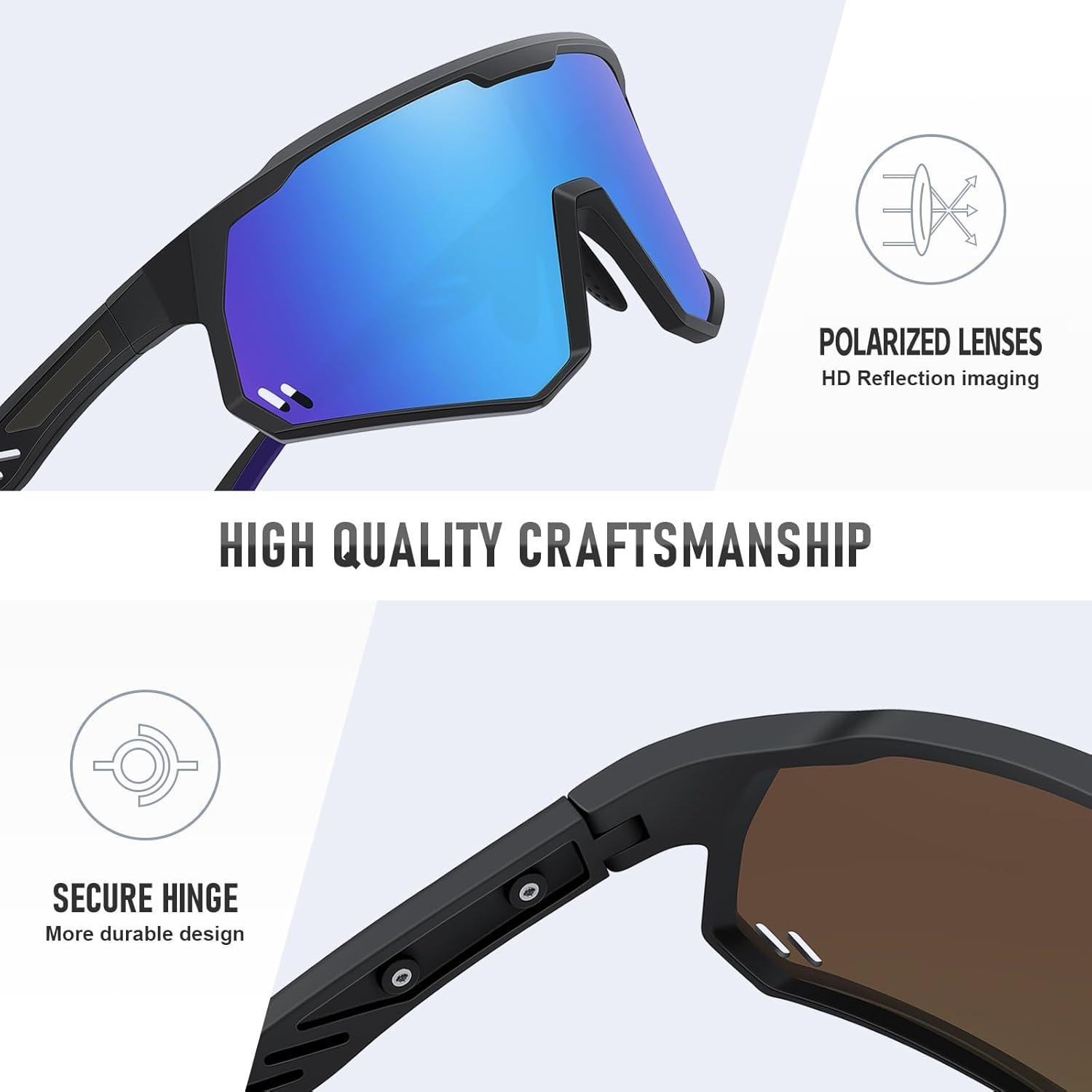 Gafas de sol deportivas OFWIN polarizadas UV400 unisex