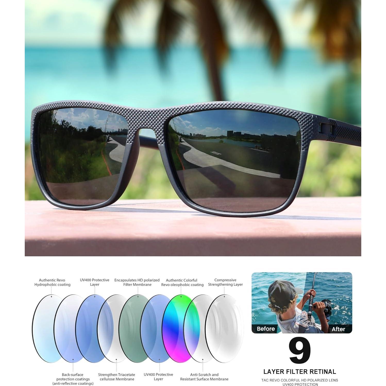 Gafas de sol polarizadas CIFOYA Cys45-1-1-1 UV400 para hombres y mujeres