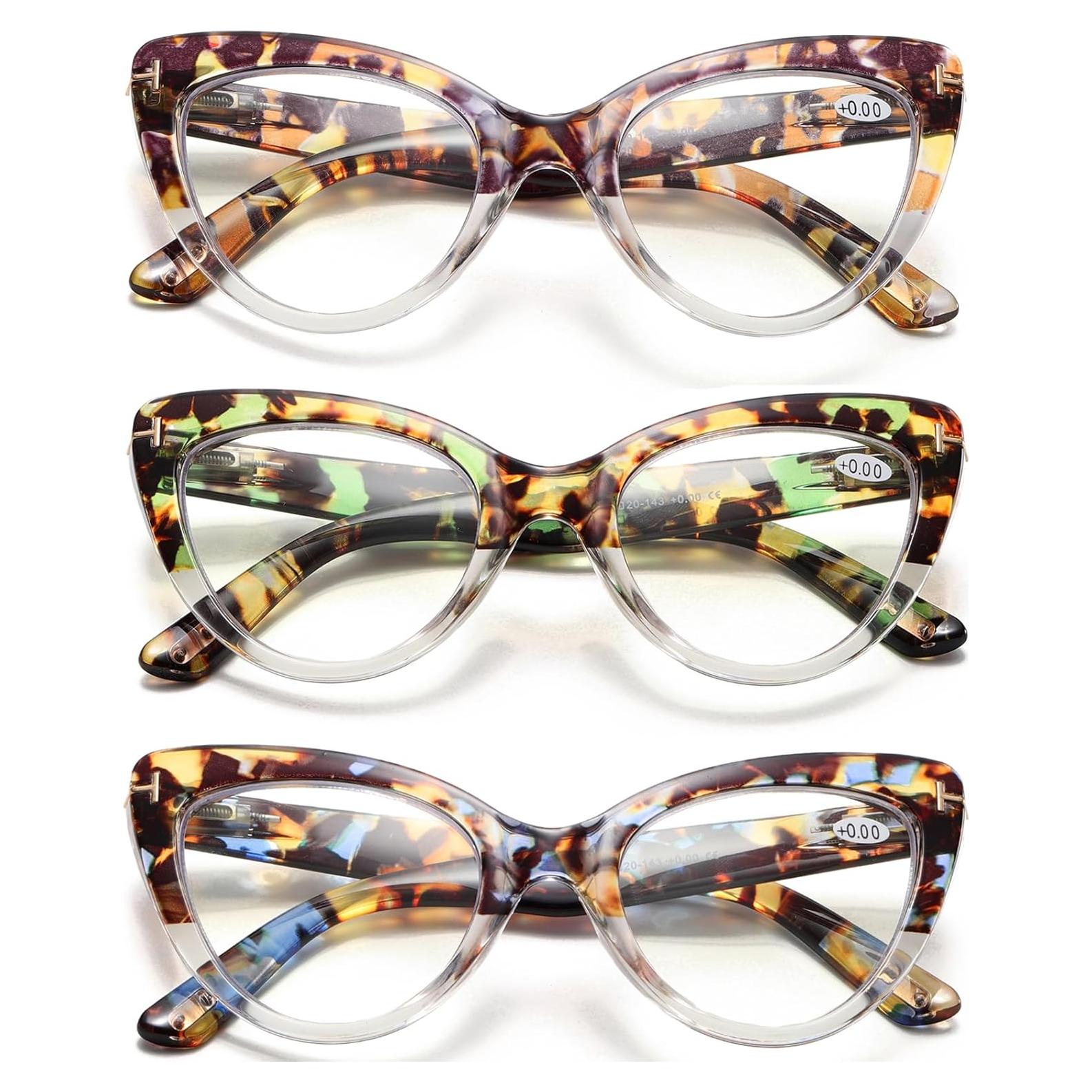 Gafas de lectura elegantes para mujeres - Set de 3 - Protección luz azul