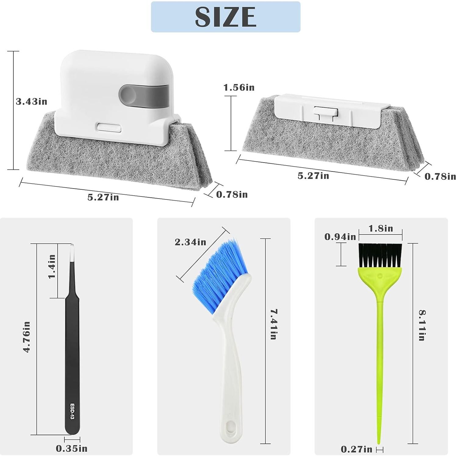 Limpiador de Ventanas RooYoon 8 Piezas Multifuncional