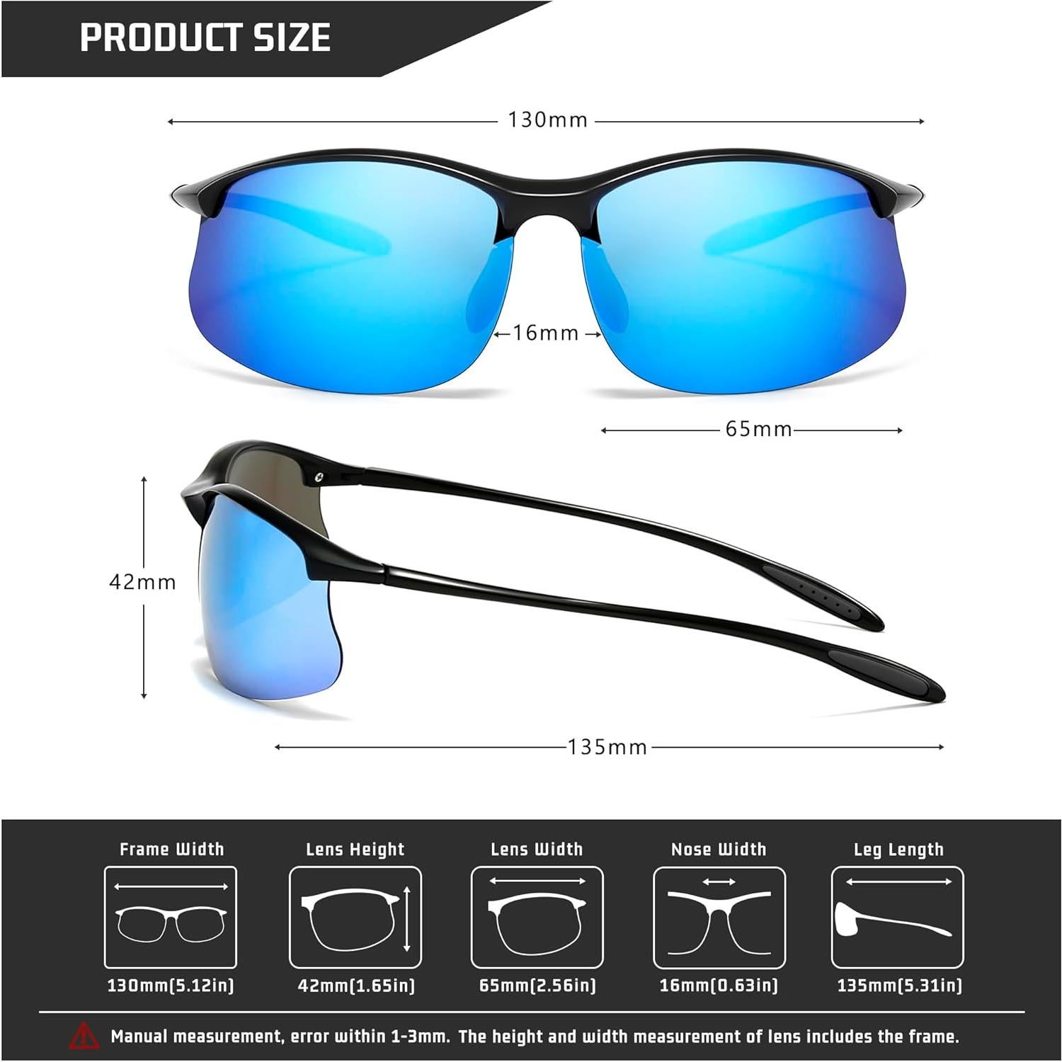 Gafas de sol deportivas SUNGAIT polarizadas UV400 para hombres