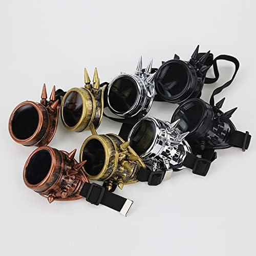 Gafas Steampunk Vintage Ajustables para Cosplay Adulto Unisex