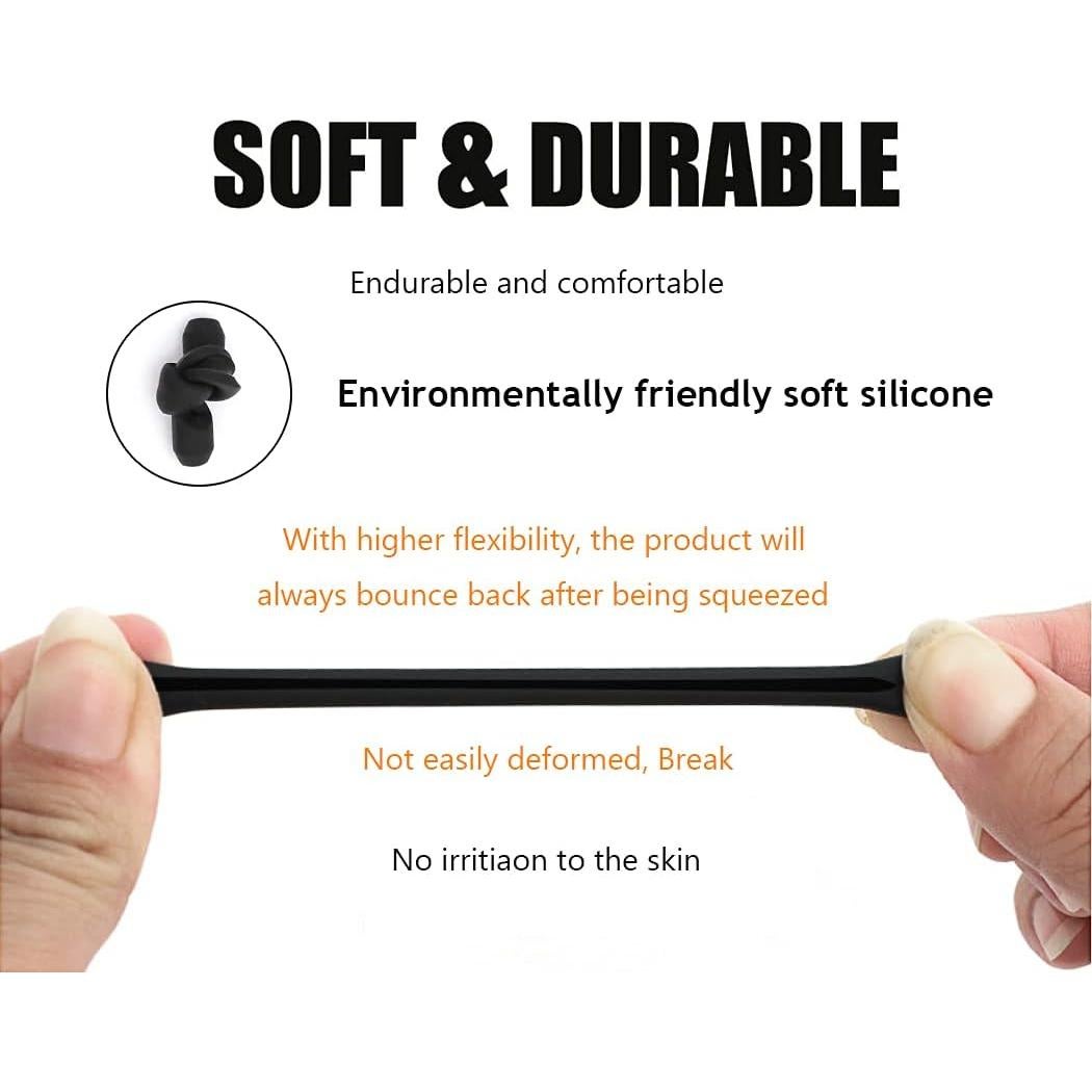 Fundas de Silicona para Patillas de Gafas PTSLKHN - 5 Pares Antideslizantes