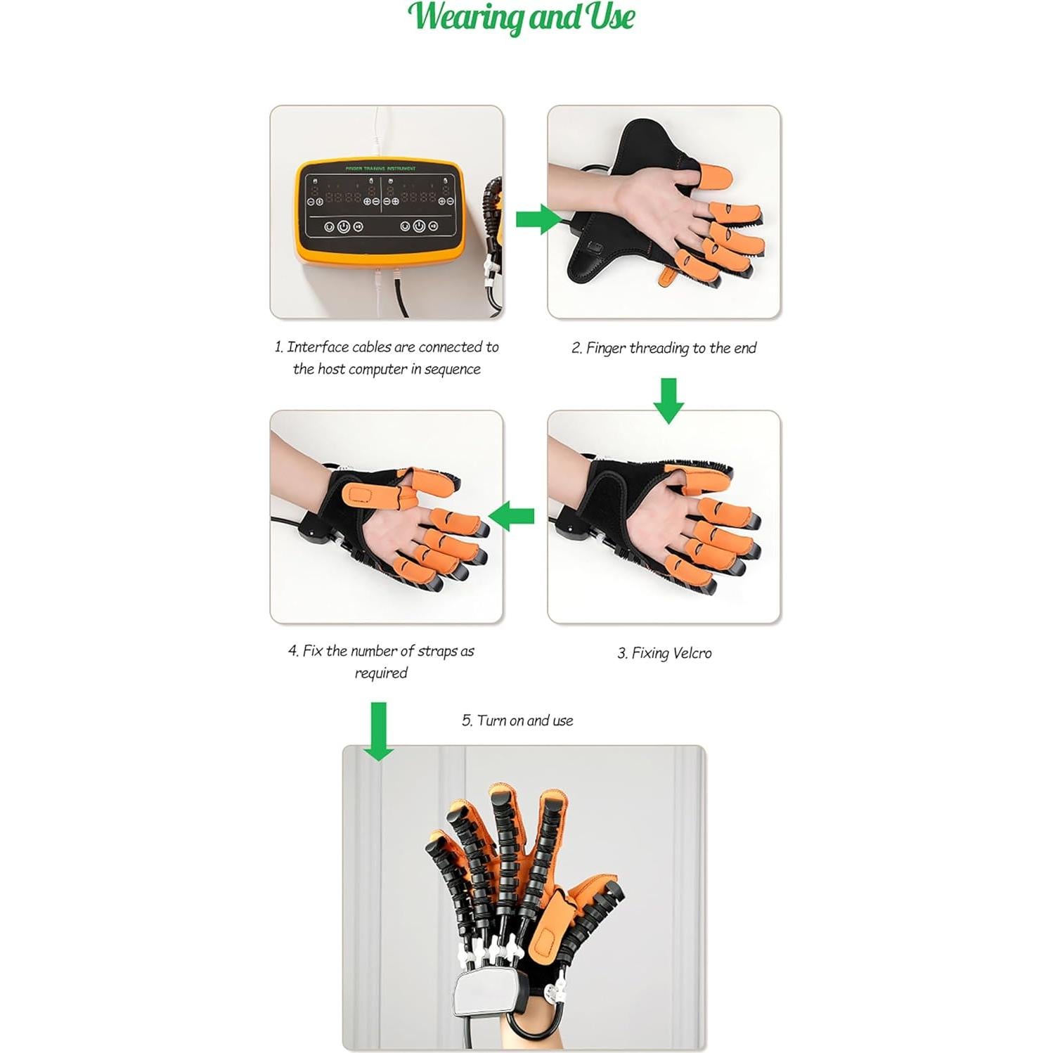 Guantes Robóticos de Rehabilitación FGNJJKL para Manos