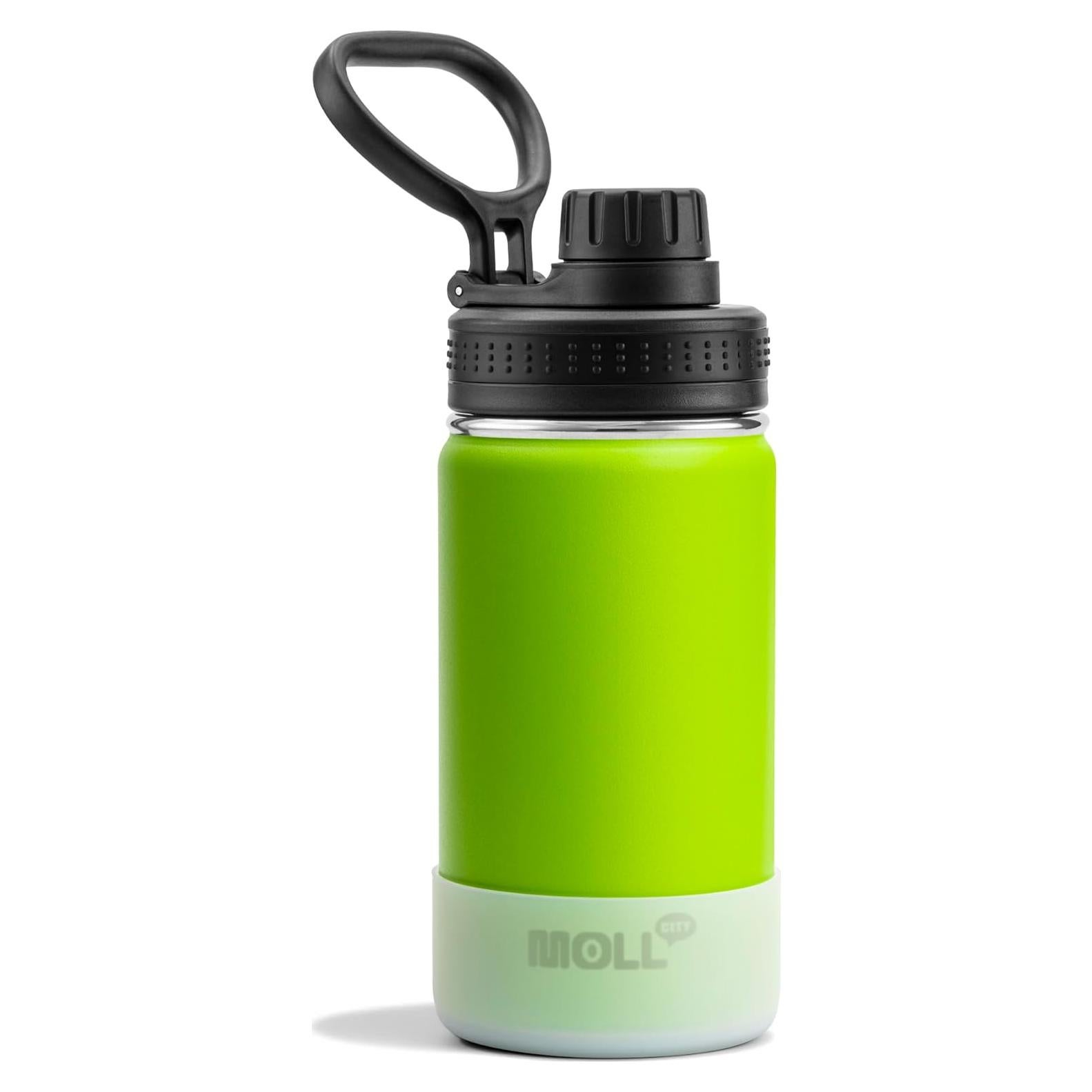 Botella de Agua Infantil Mollcity 355ml Acero Inoxidable Verde