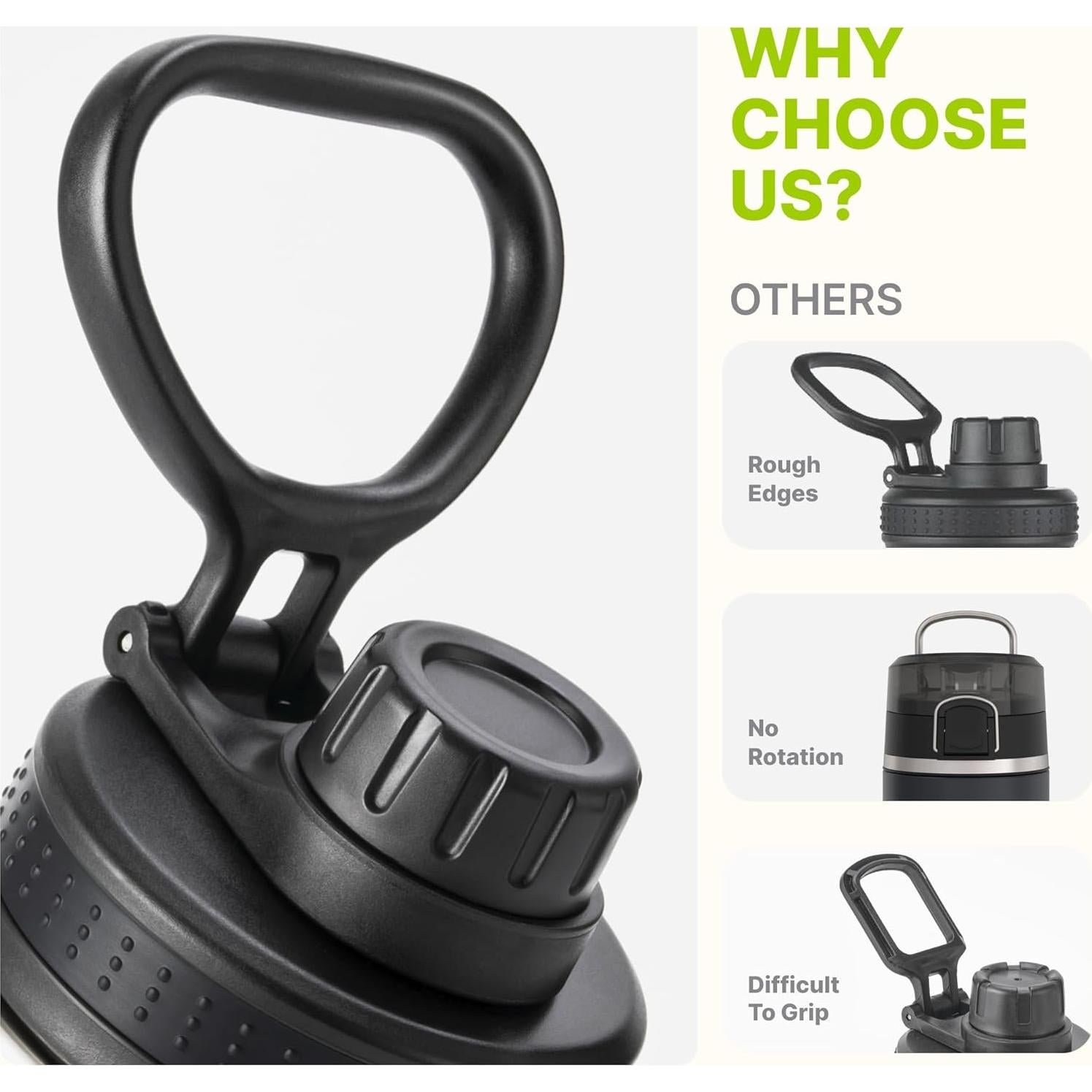 Botella de Agua Infantil Mollcity 355ml Acero Inoxidable Verde