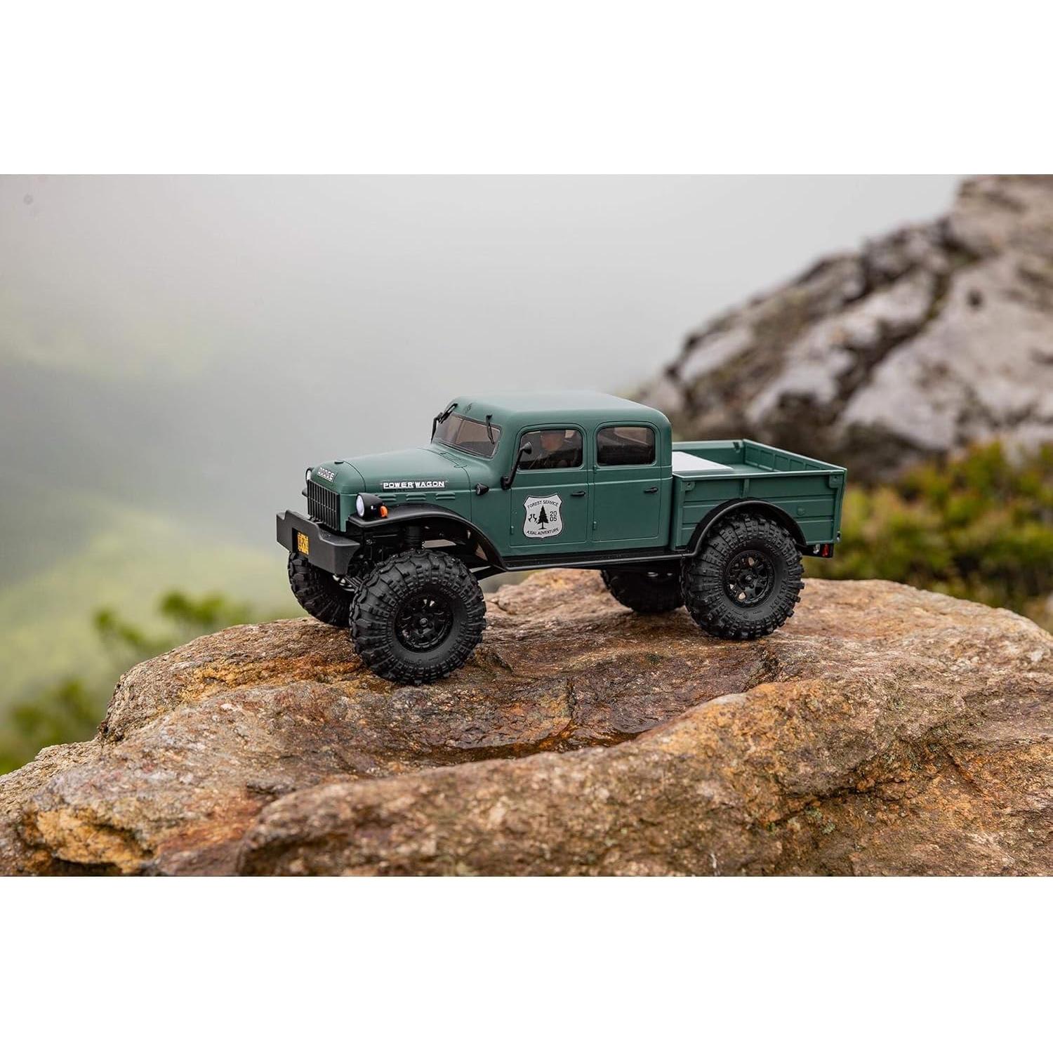 Camión RC Axial SCX24 Dodge Power Wagon Verde 1/24 RTR