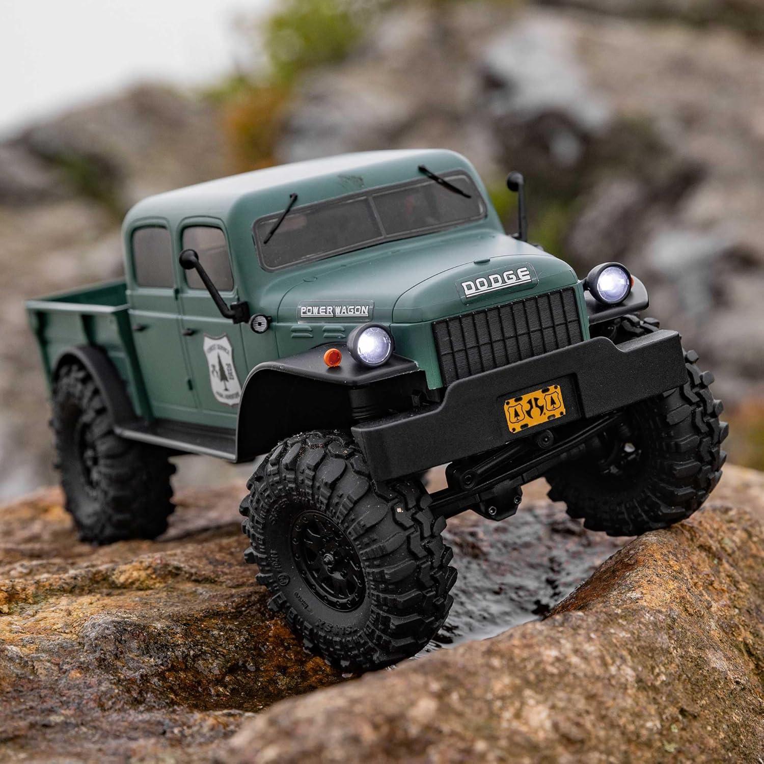 Camión RC Axial SCX24 Dodge Power Wagon Verde 1/24 RTR