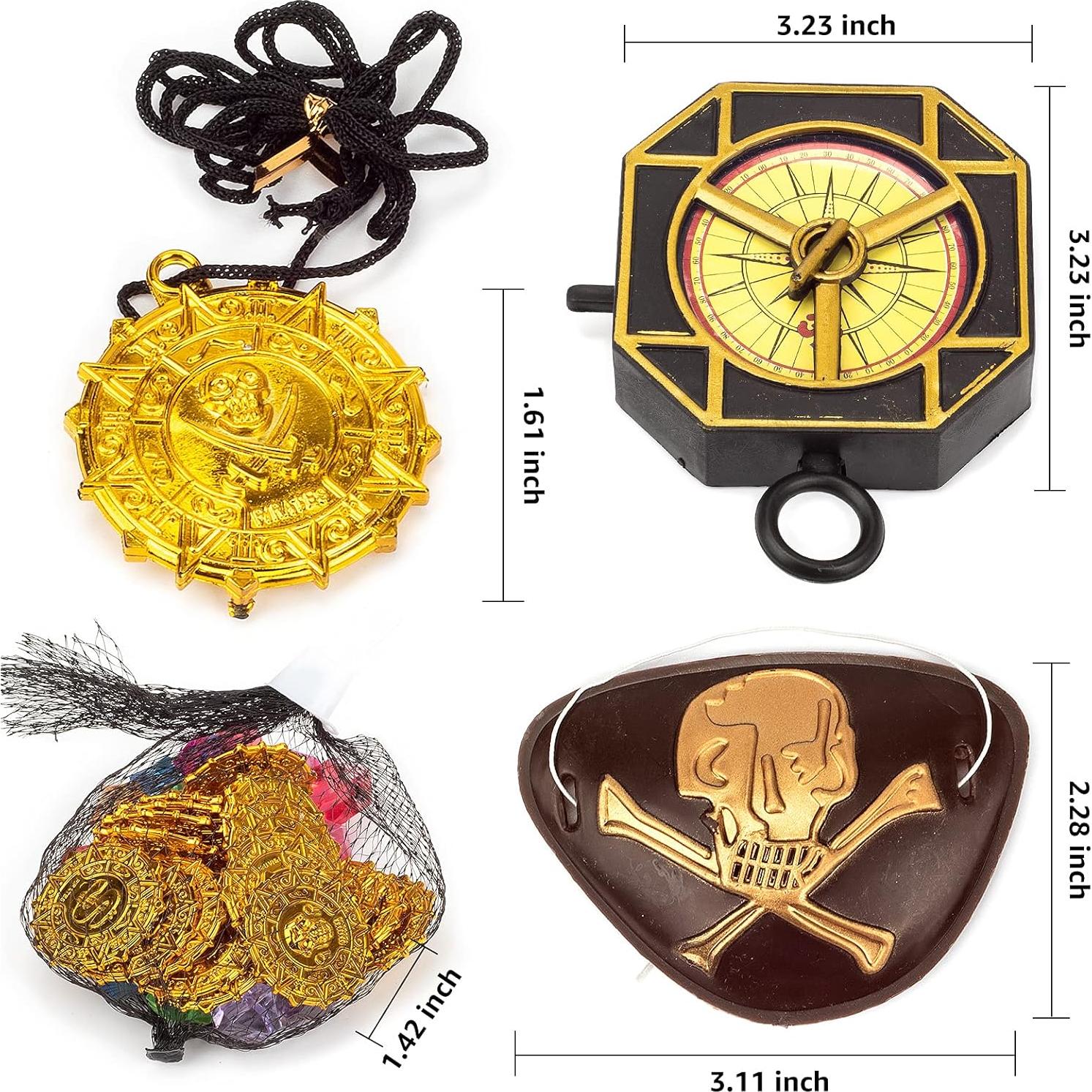 Juego de Tesoro Pirata Pemalin - Accesorios de Rol para Niños