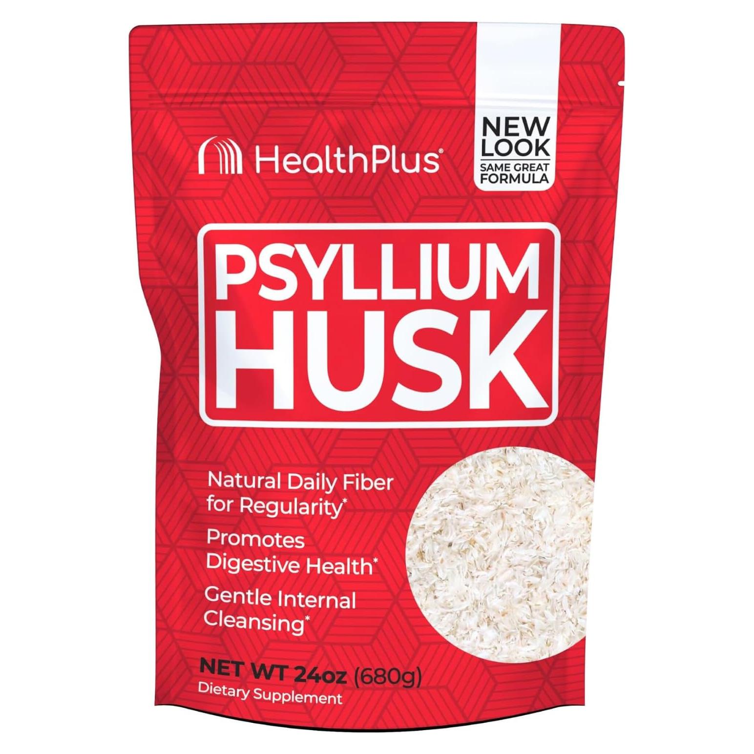 Cápsulas de Psyllium Health Plus 680g - Suplemento de Fibra