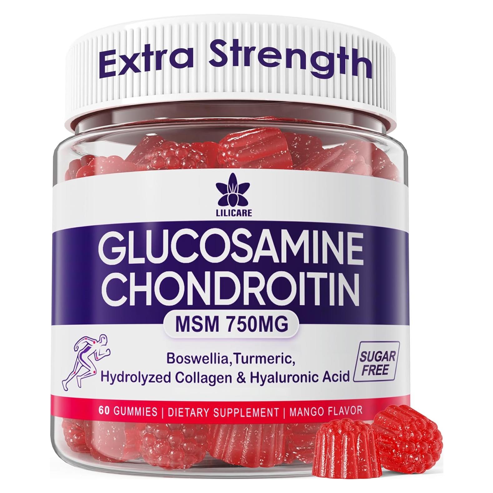 Gomitas de Glucosamina y Condroitina LILICARE 60 Unidades