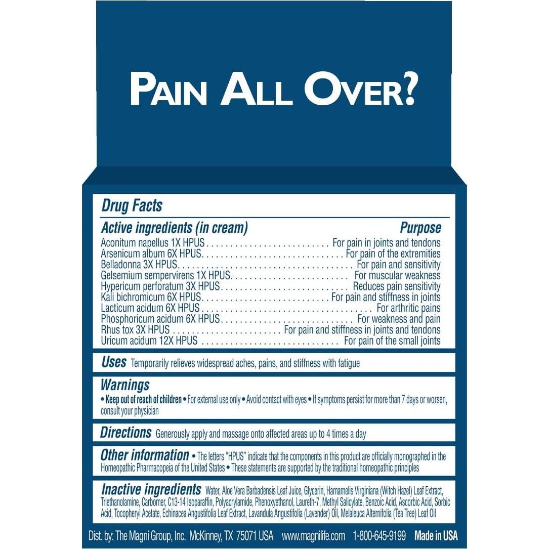 Crema Alivio Dolor MagniLife 113.4g - Fibromialgia y Artritis