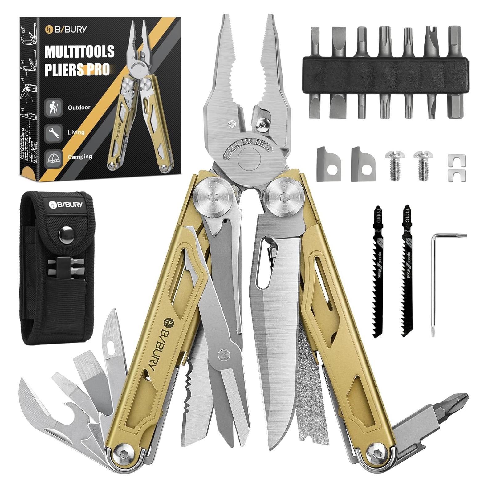 Multiherramienta BIBURY 31 en 1 Plegable Acero Inoxidable