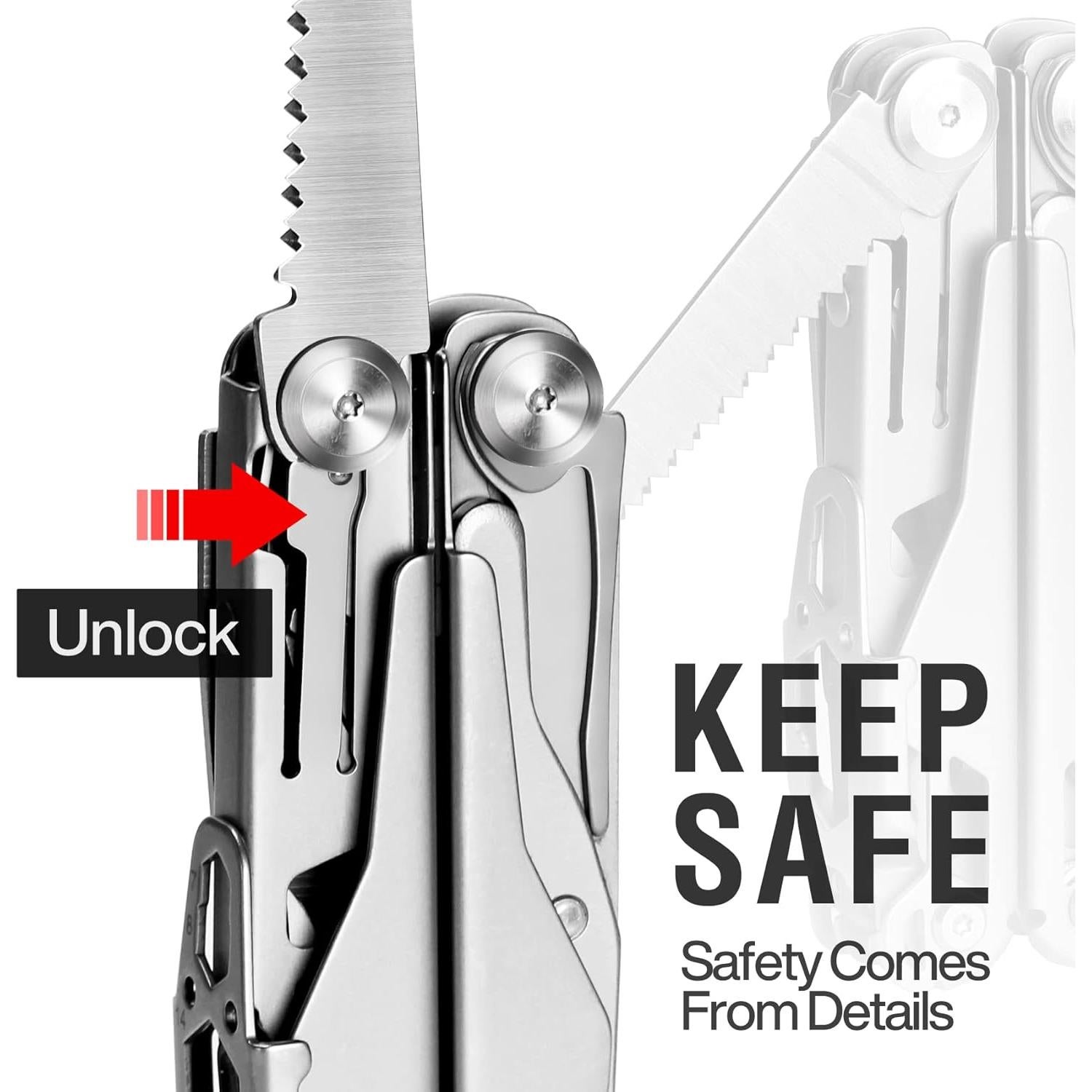 Multiherramienta MIAOKE 23 en 1 con Caja Regalo Plata