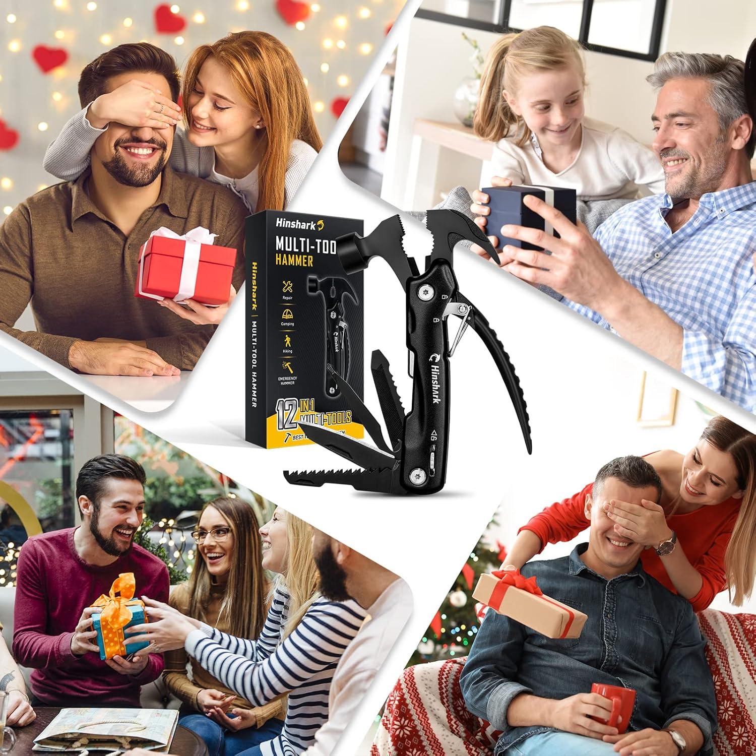 Multiherramienta Martillo 12 en 1 Hinshark - Regalo Único