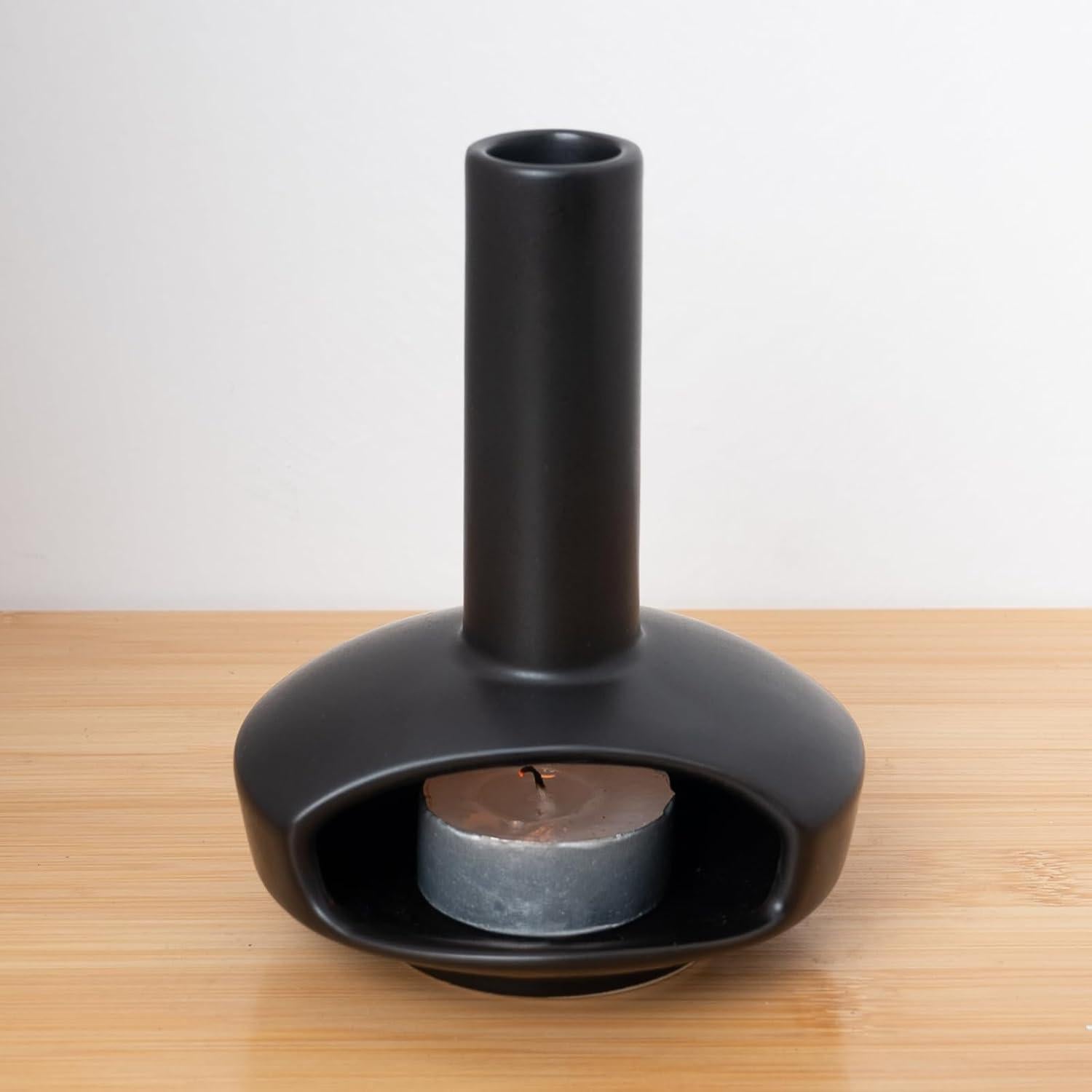 Soporte de Incienso Cerámica Tnstbiee Moderno Negro 9.1cm