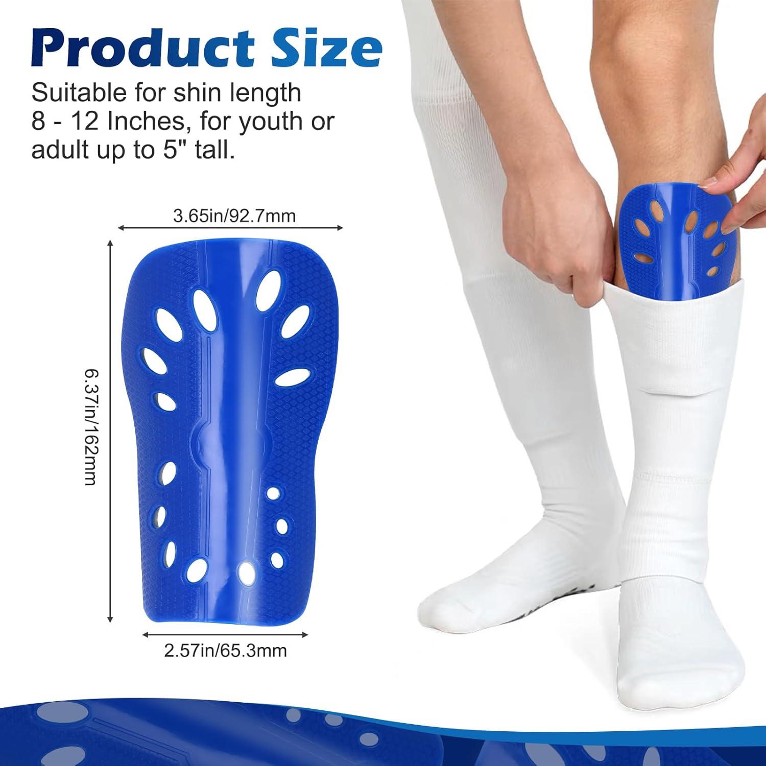 Protectores de Espinillas de Fútbol NADUSEP, 2 Pares, Transpirables