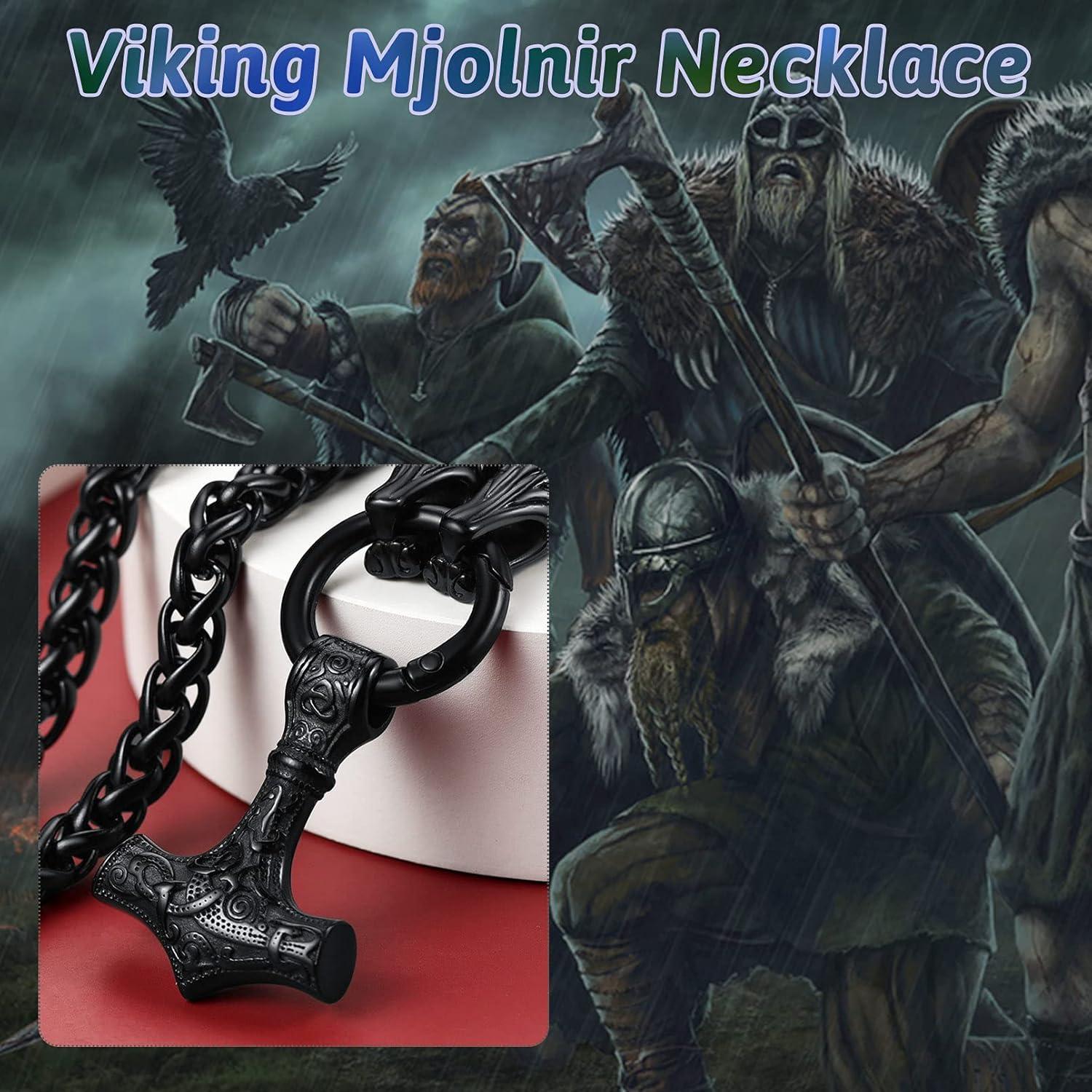 Collar Vikingo FaithHeart Mjolnir Acero Inoxidable 71 cm