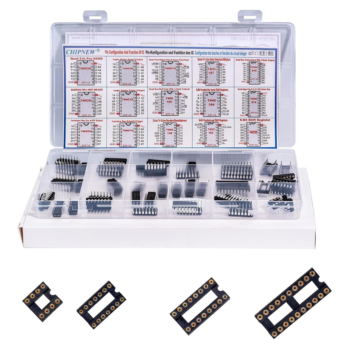 Kit de ICs Lógicos CMOS 74HC 57 Piezas CHIPNEW