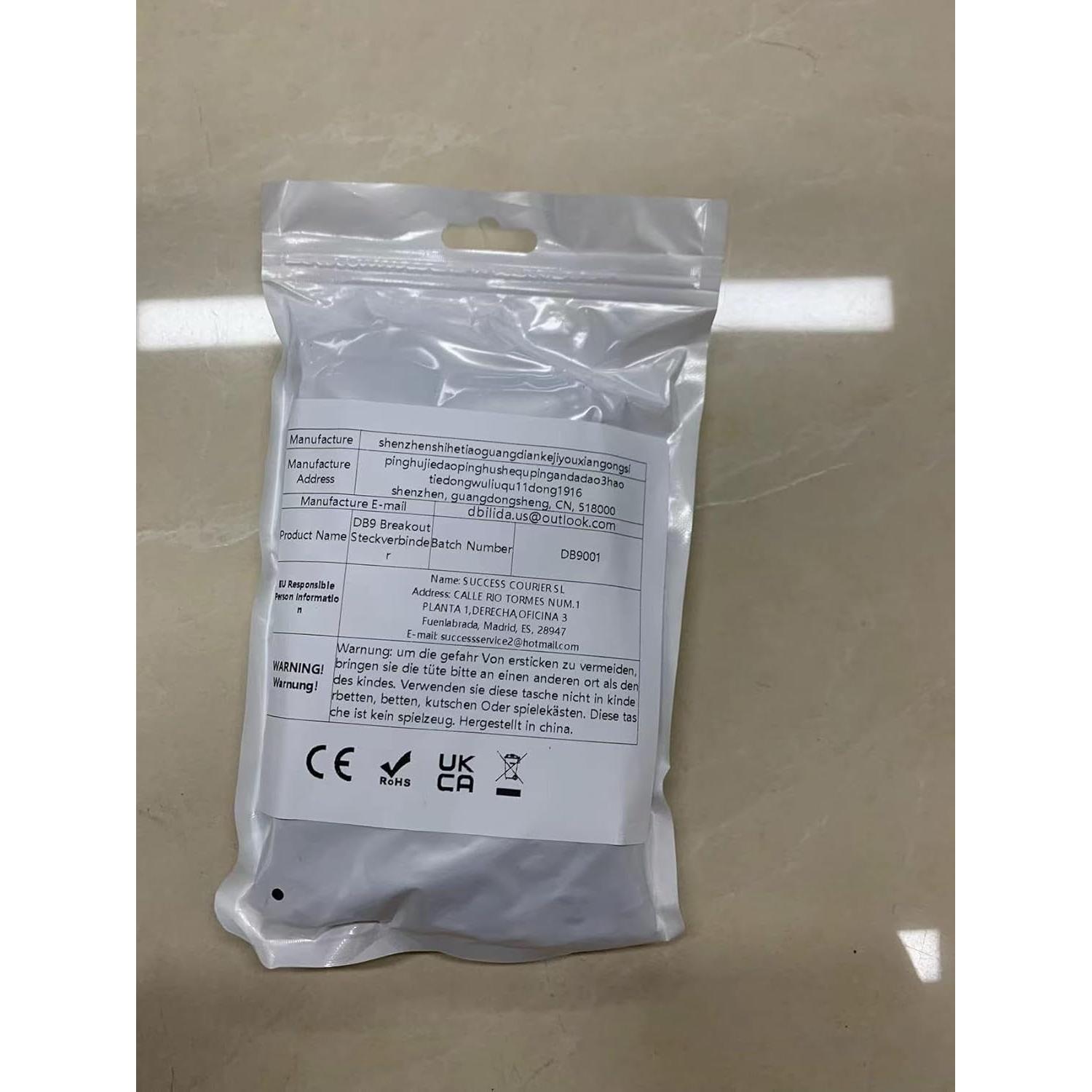 Conector DB9 sin soldadura Dbilida 2 Machos 2 Hembras 16mm