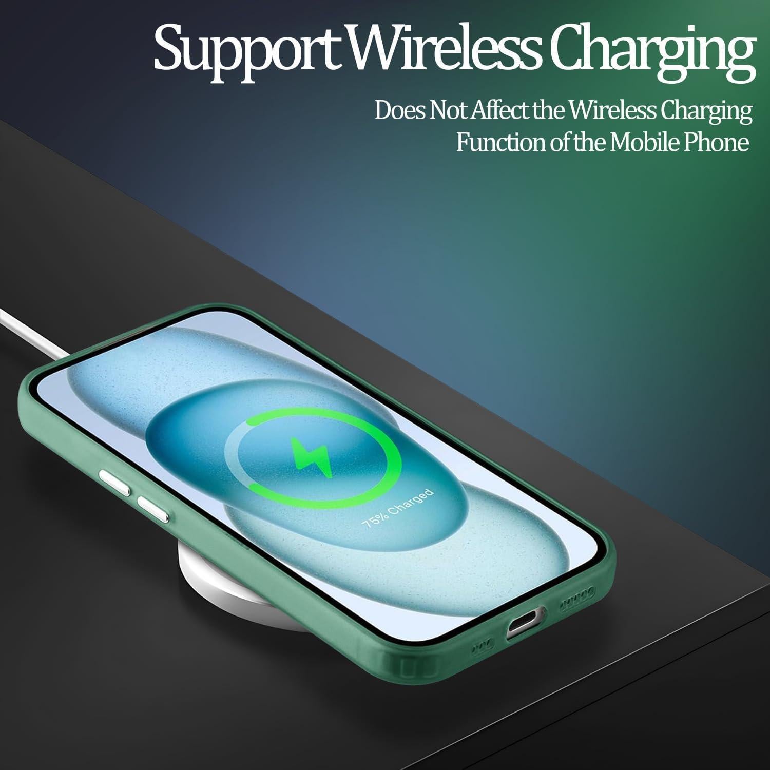 Funda Honor 200 Hlgcokro Floral Verde Delgada y A Prueba de Golpes