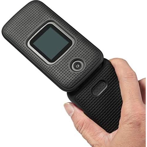 Funda con Clip para Alcatel Smartflip Nakedcellphone Negro