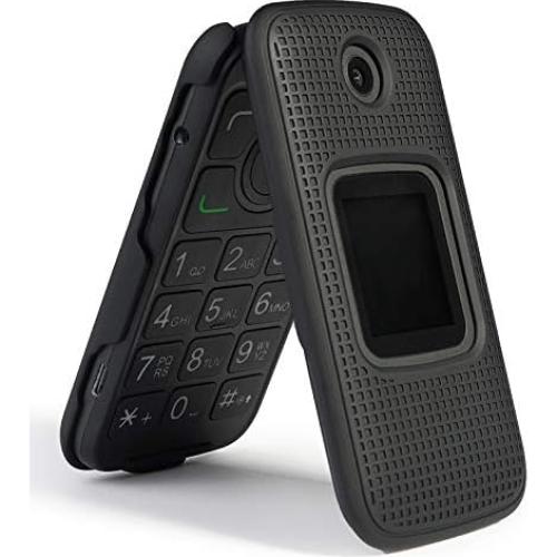 Funda con Clip para Alcatel Smartflip Nakedcellphone Negro