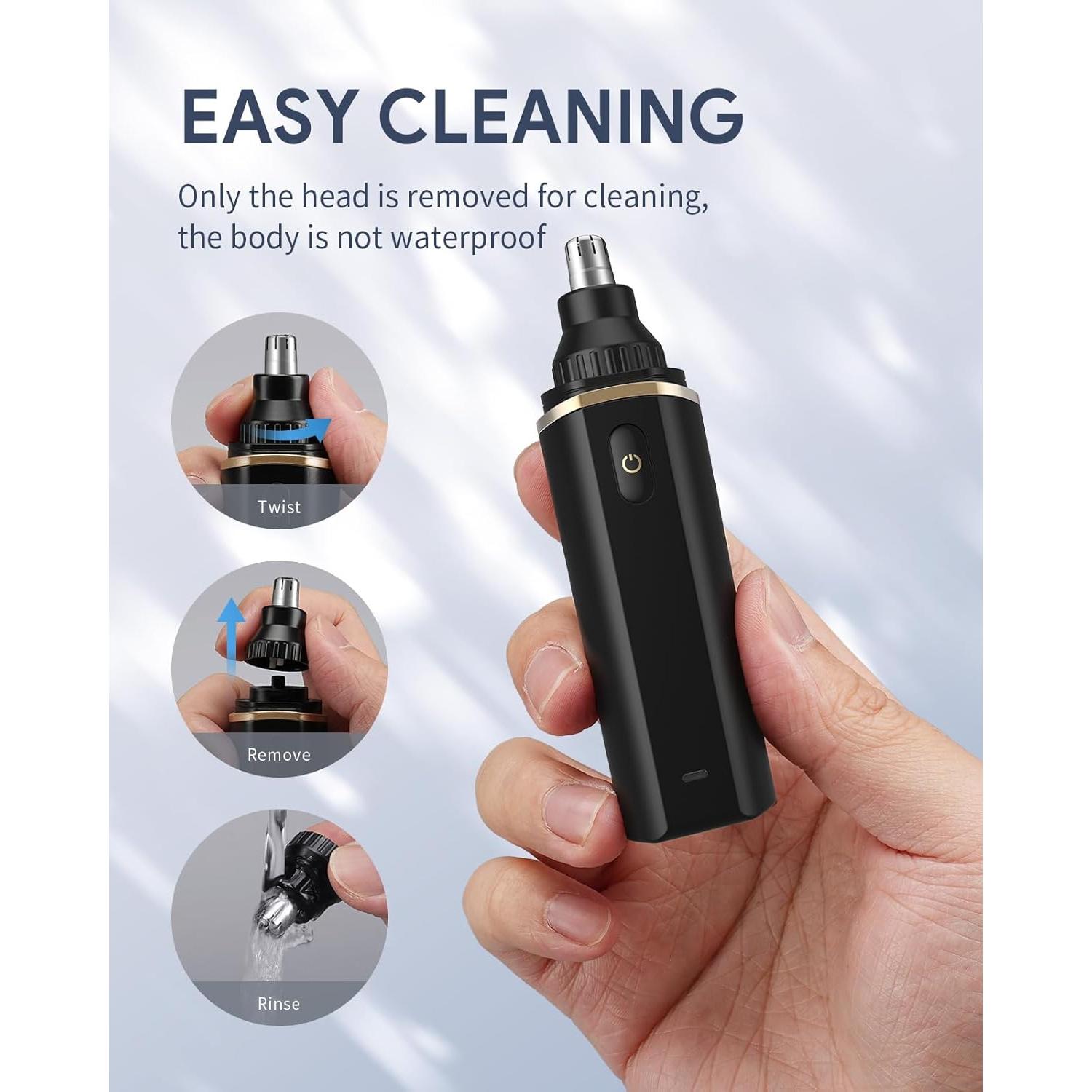 Recortador de Vello Nasal Roleader N2 Recargable Tipo-C Negro