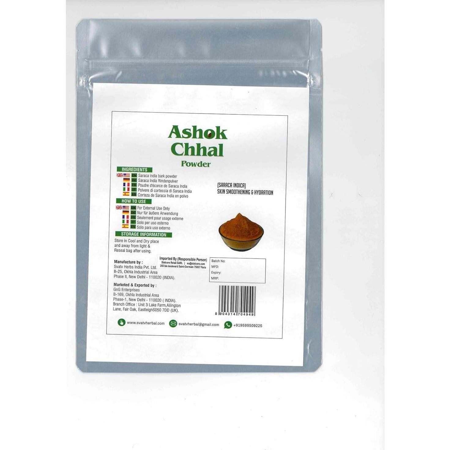 Polvo de Corteza de Ashok SVATV 227g | Cuidado de la Piel