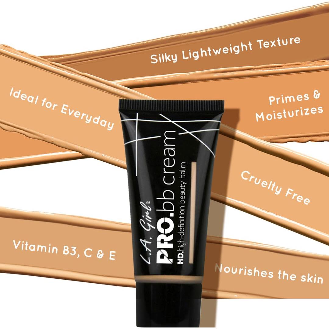 Crema BB HD PRO L.A. Girl Justo 29.57 ml - Hidrata y Prepara