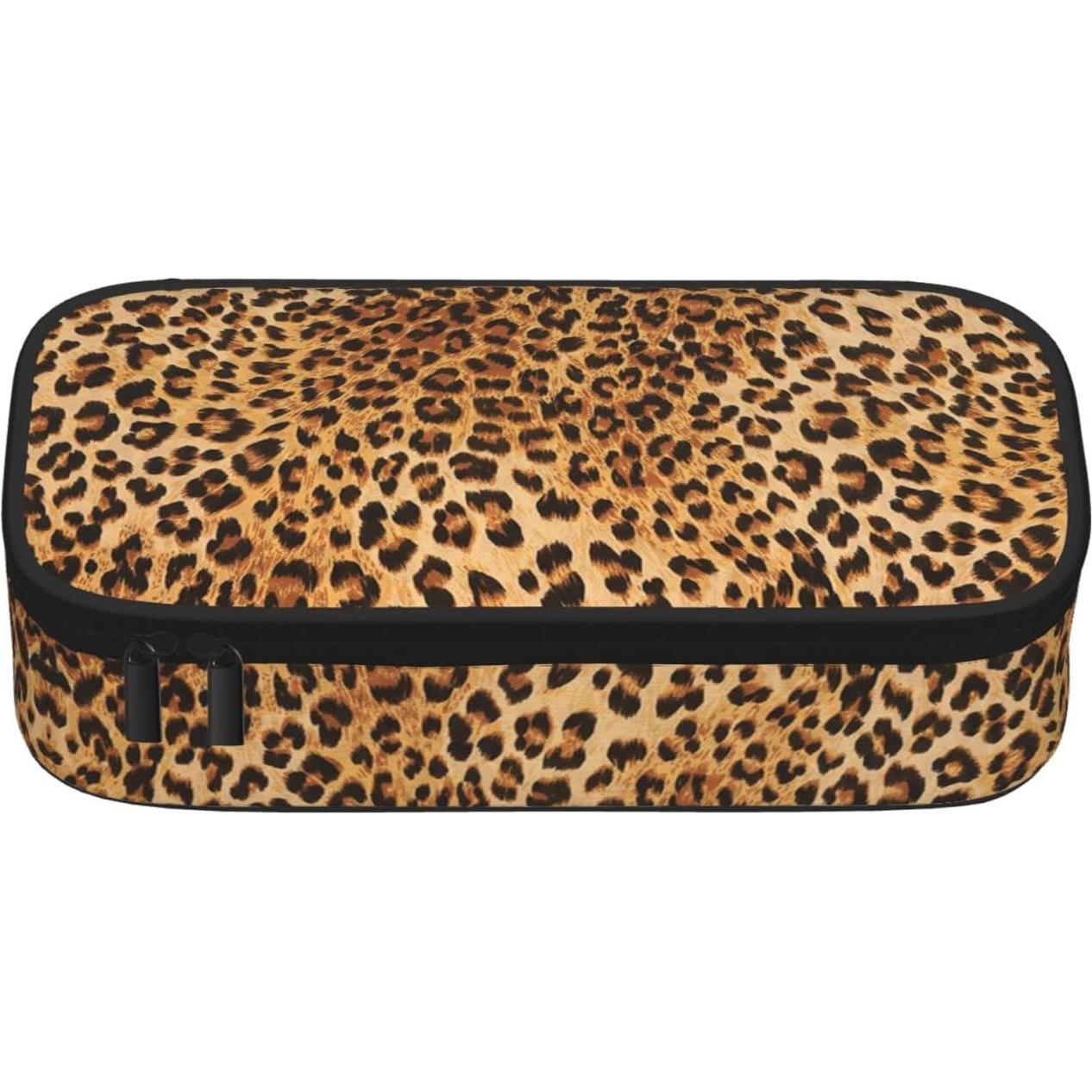 Estuche de Lápiz PAUSEBOLL Estampado de Leopardo 21.1x9.4cm