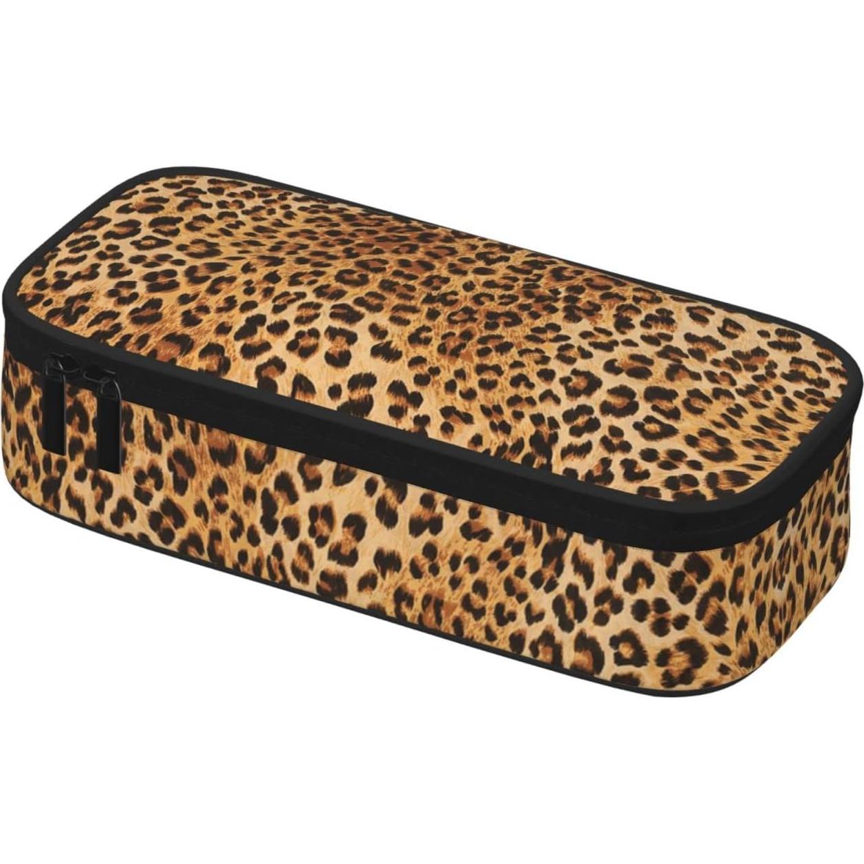 Estuche de Lápiz PAUSEBOLL Estampado de Leopardo 21.1x9.4cm