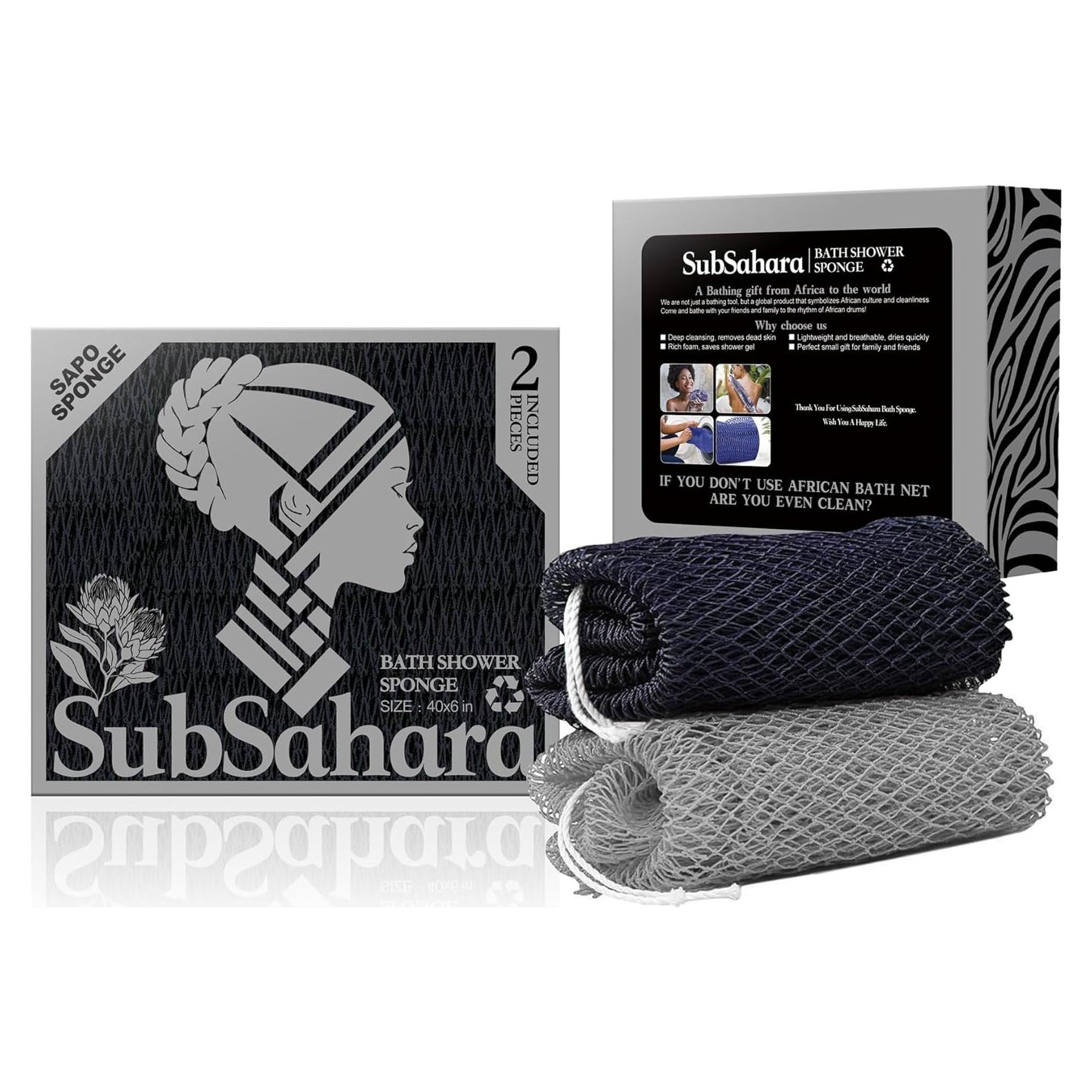 Esponja de Red Africana SubSahara - 2 Piezas Exfoliantes