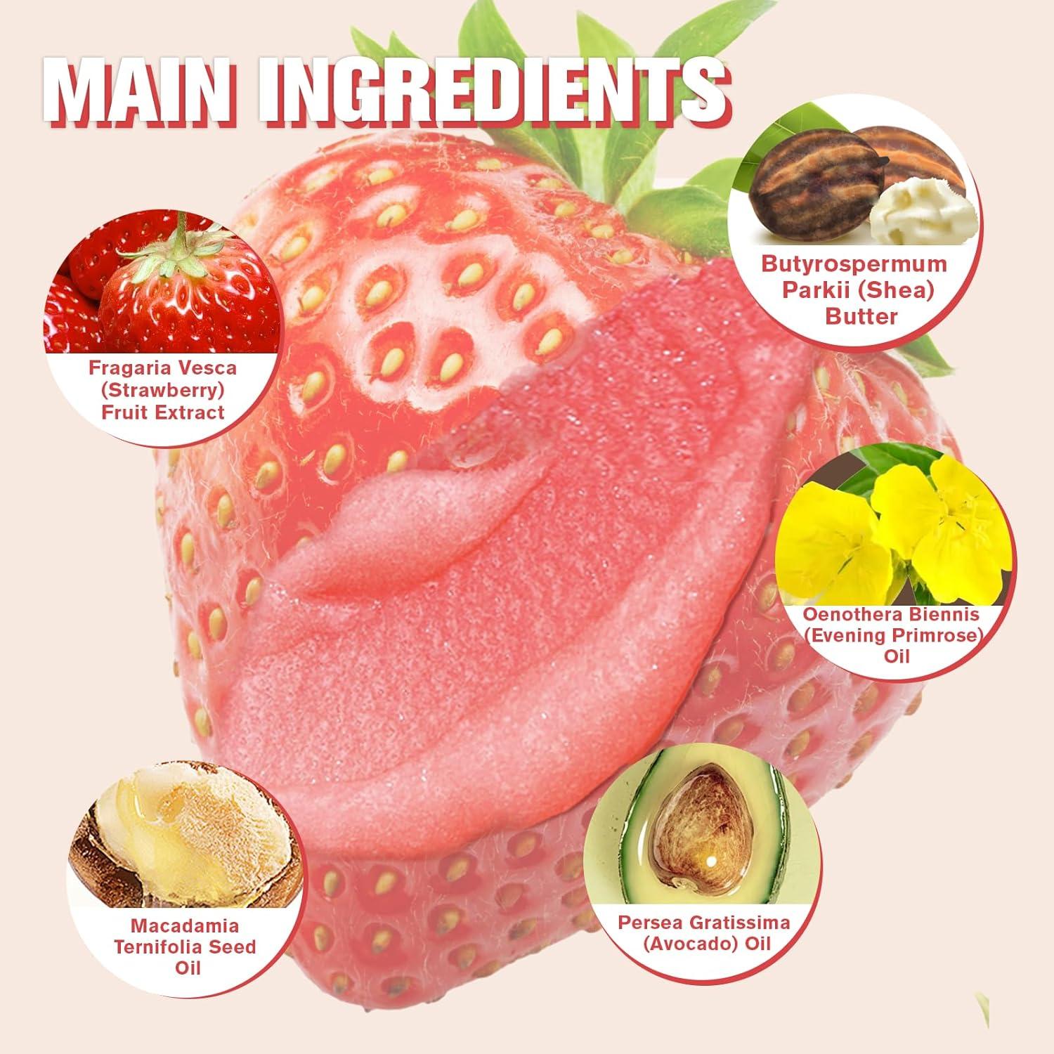 Conjunto Exfoliante de Azúcar de Fresa LUNOON - 2 PCS 198g